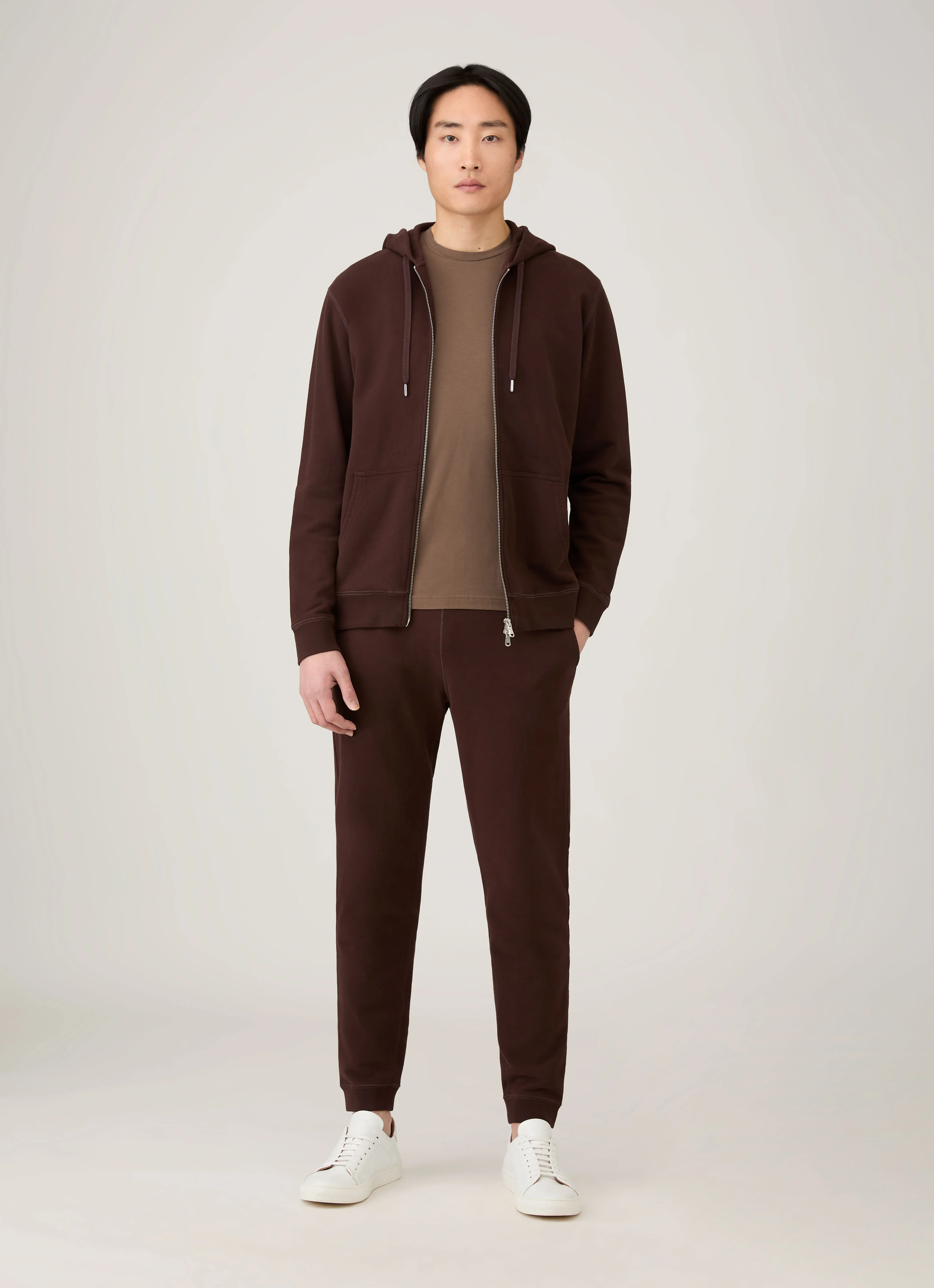 Men's Loopback Sweatpants in Truffle - Image 3