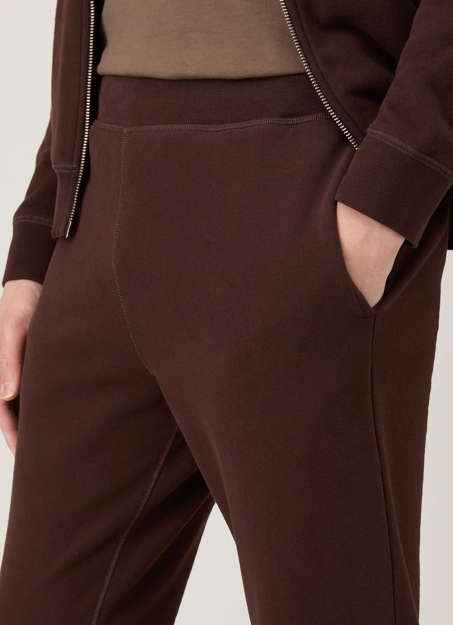 Men's Loopback Sweatpants in Truffle - Image 6