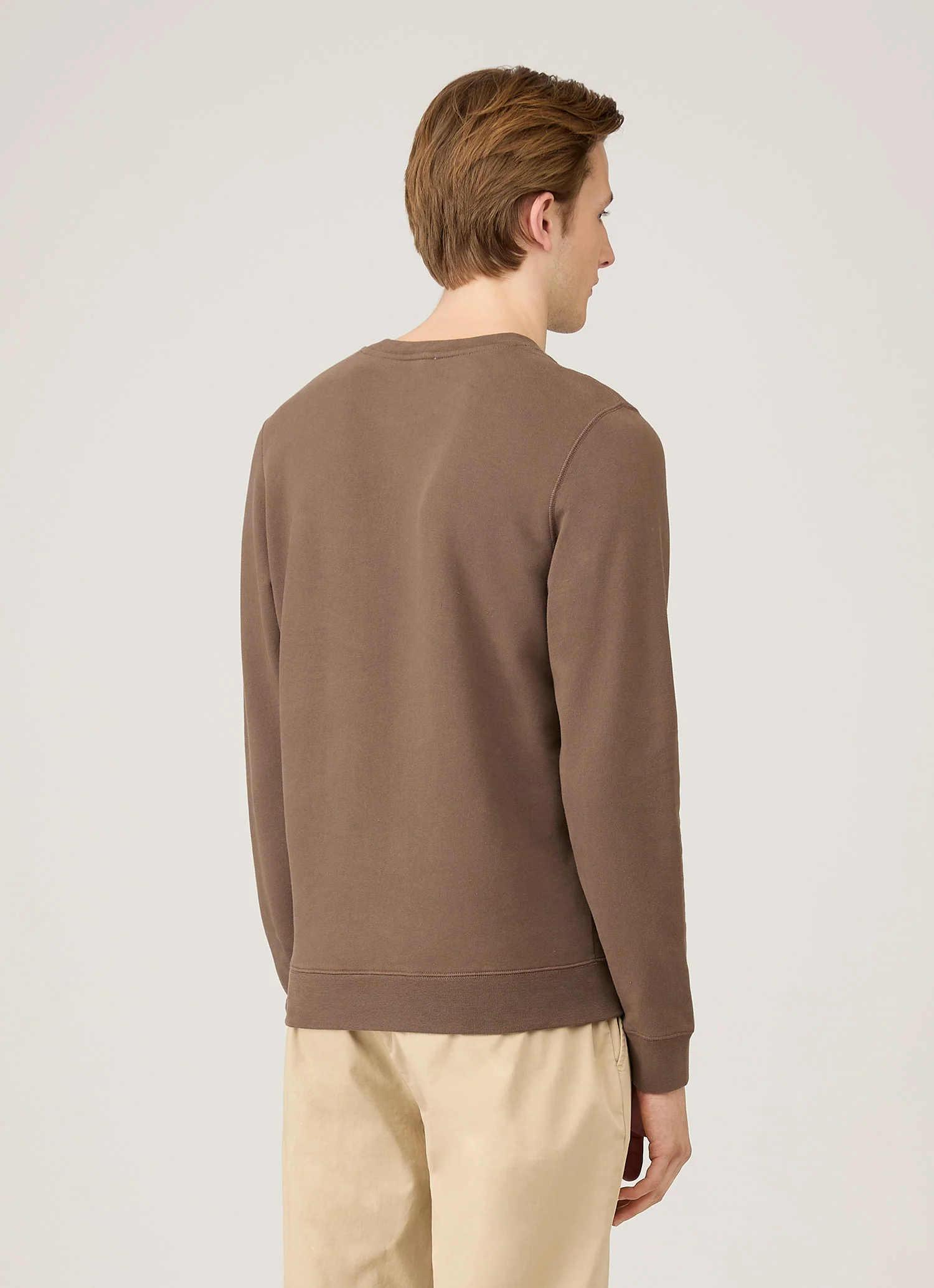 Men's Loopback Sweatshirt in Bark - Image 5
