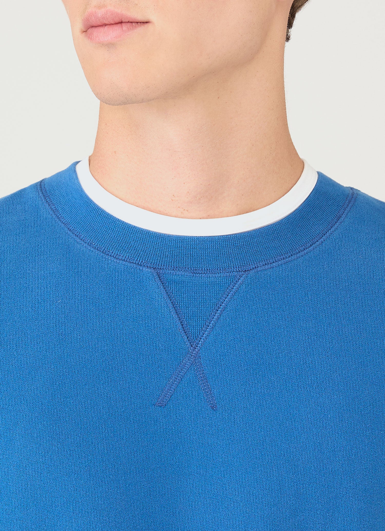 Men's Loopback Sweatshirt in Cobalt - Image 6