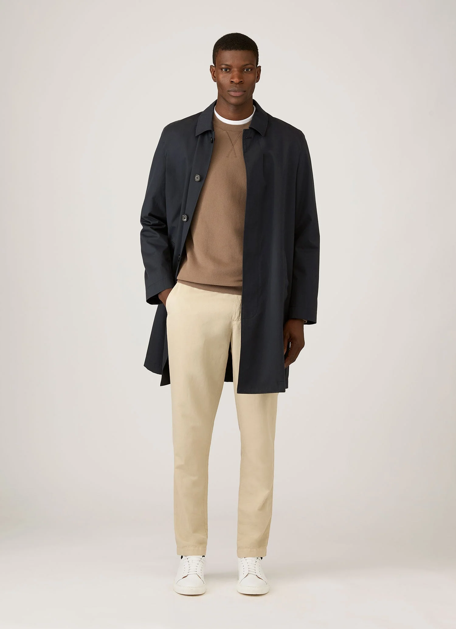 Men's Loopback Sweatshirt in Dark Cedar - Image 3