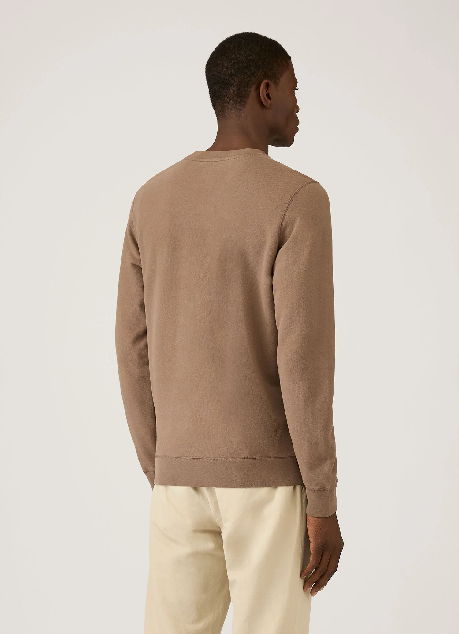 Men's Loopback Sweatshirt in Dark Cedar - Image 5