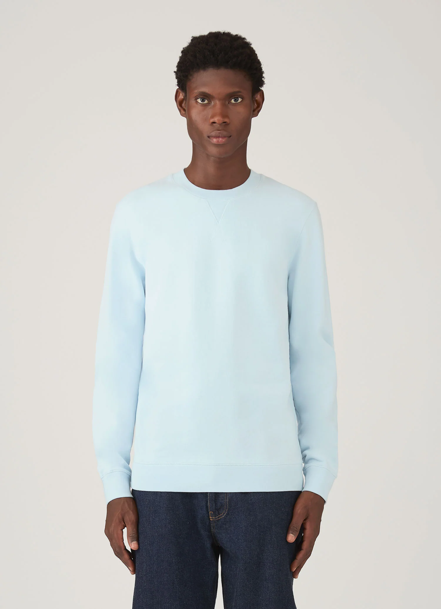 Men's Loopback Sweatshirt in Frost Blue - Image 2