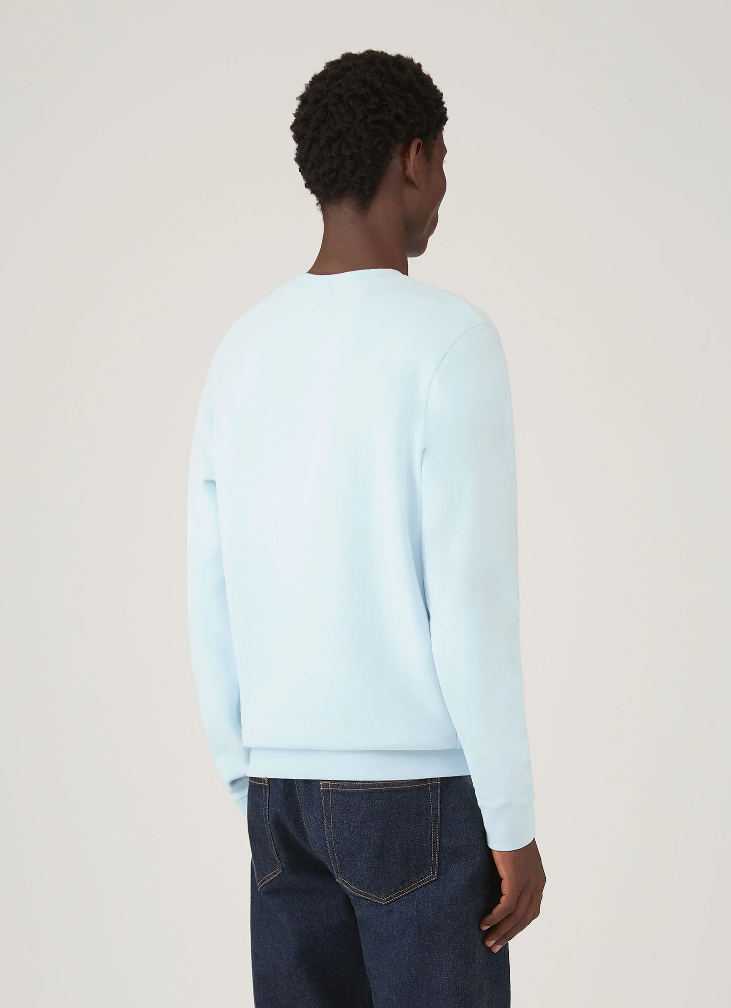 Men's Loopback Sweatshirt in Frost Blue - Image 5