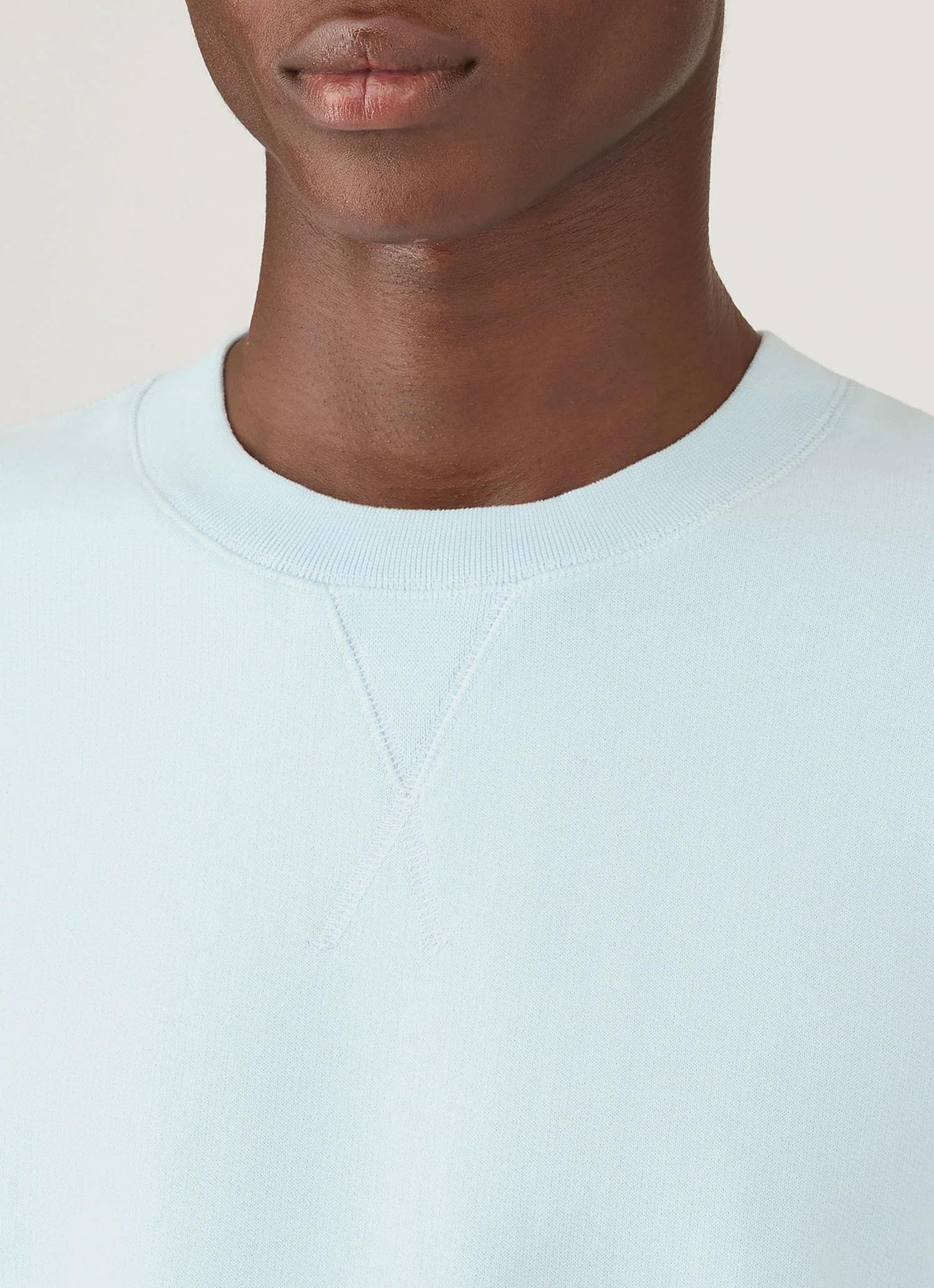 Men's Loopback Sweatshirt in Frost Blue - Image 6