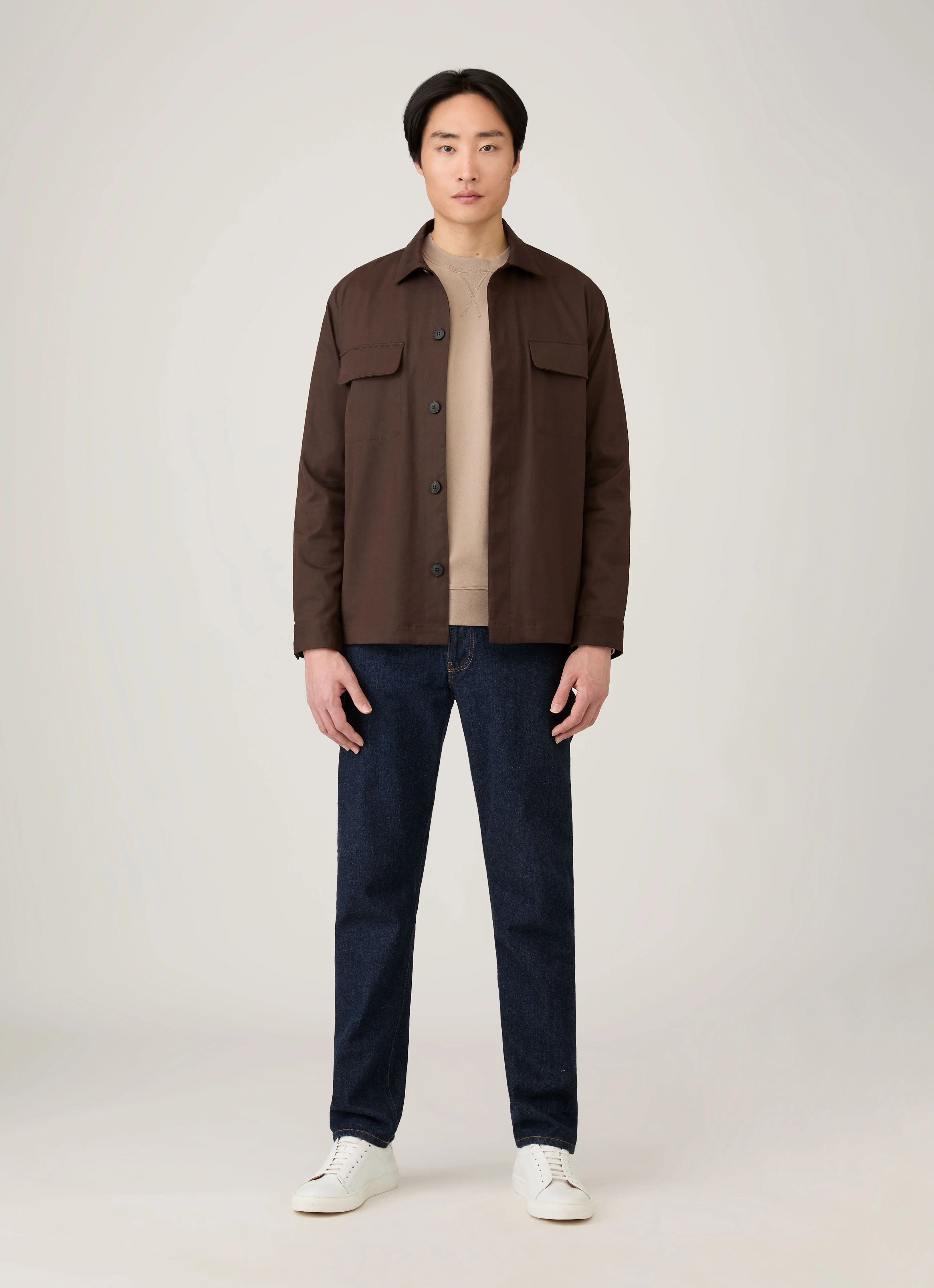 Men's Loopback Sweatshirt in Mink - Image 3