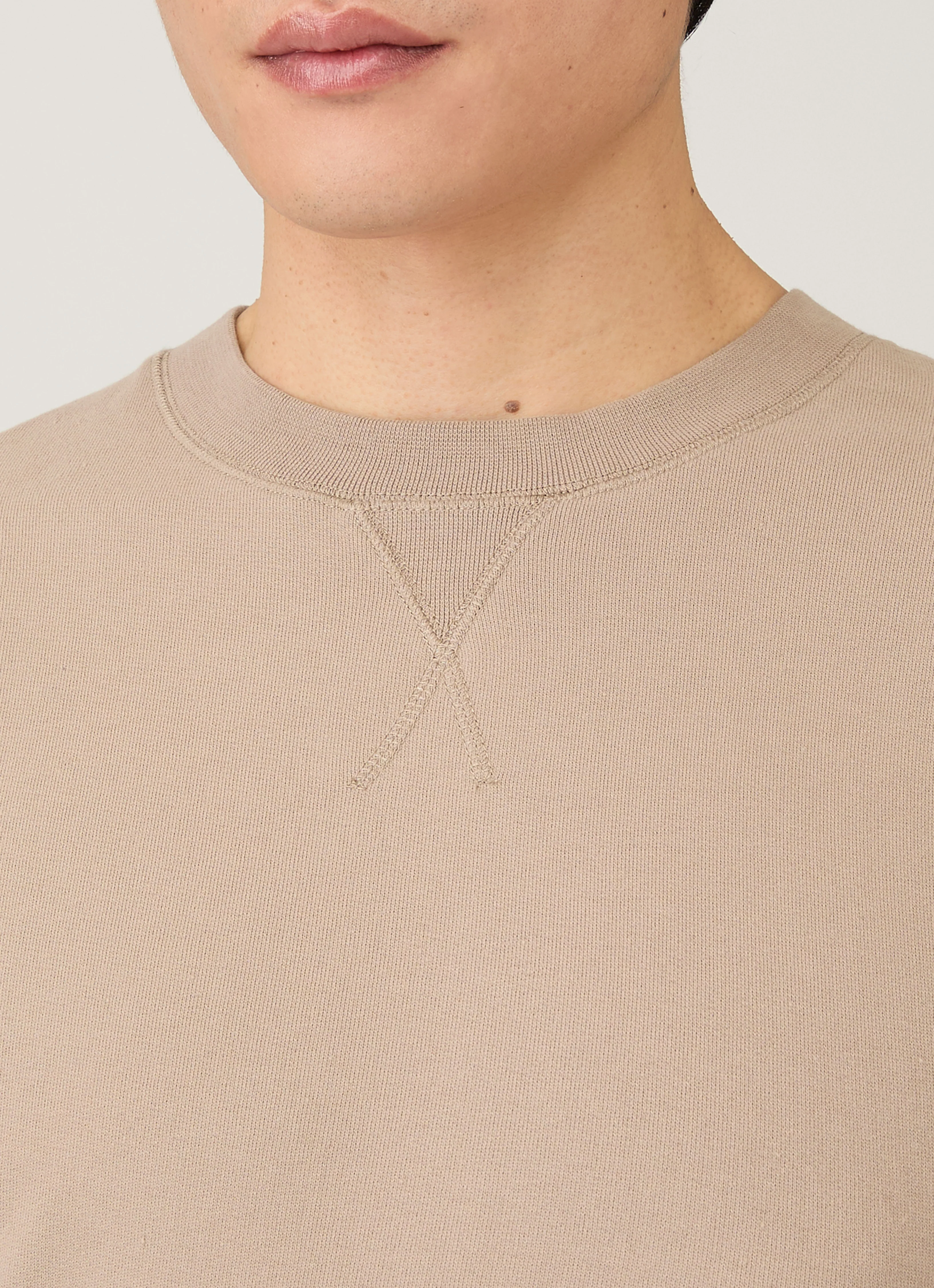 Men's Loopback Sweatshirt in Mink - Image 6
