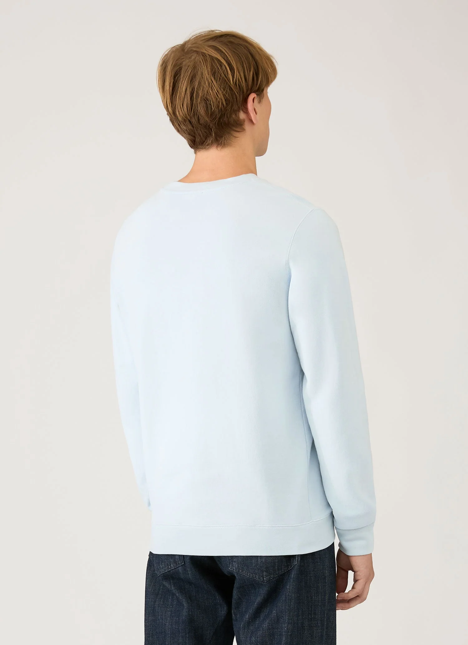 Men's Loopback Sweatshirt in Pastel Blue - Image 5