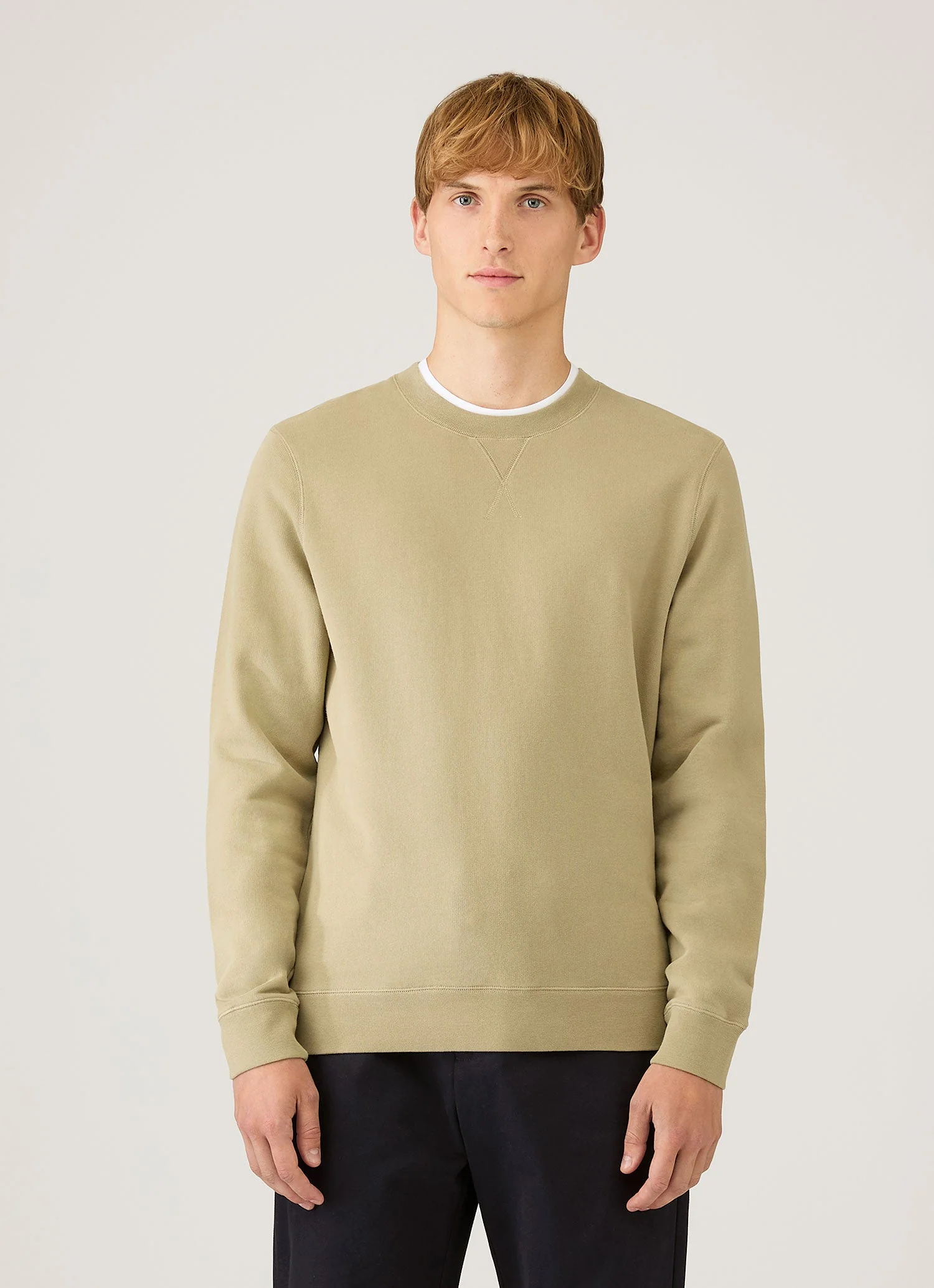 Men's Loopback Sweatshirt in Pistachio - Image 2