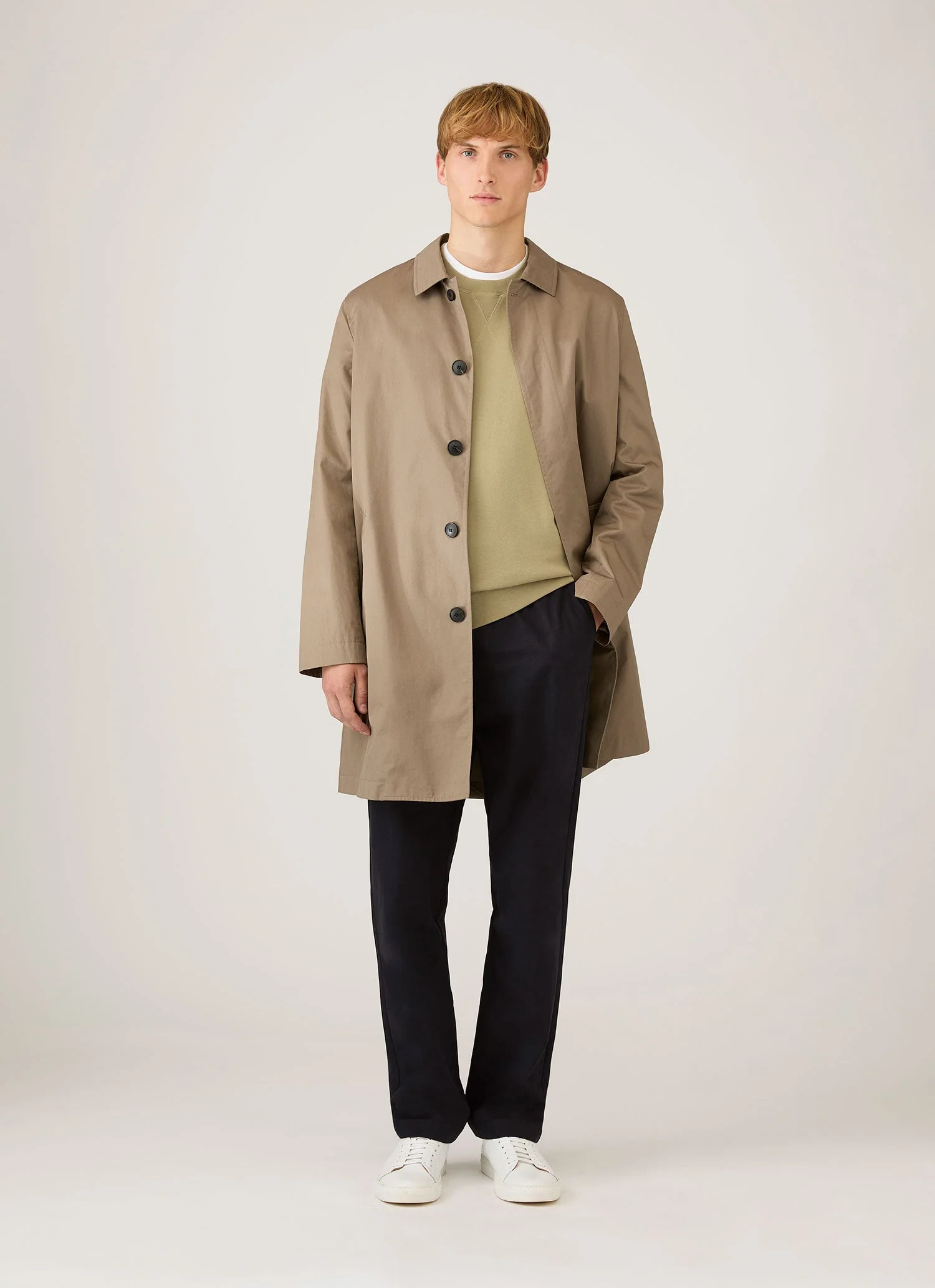 Men's Loopback Sweatshirt in Pistachio - Image 3