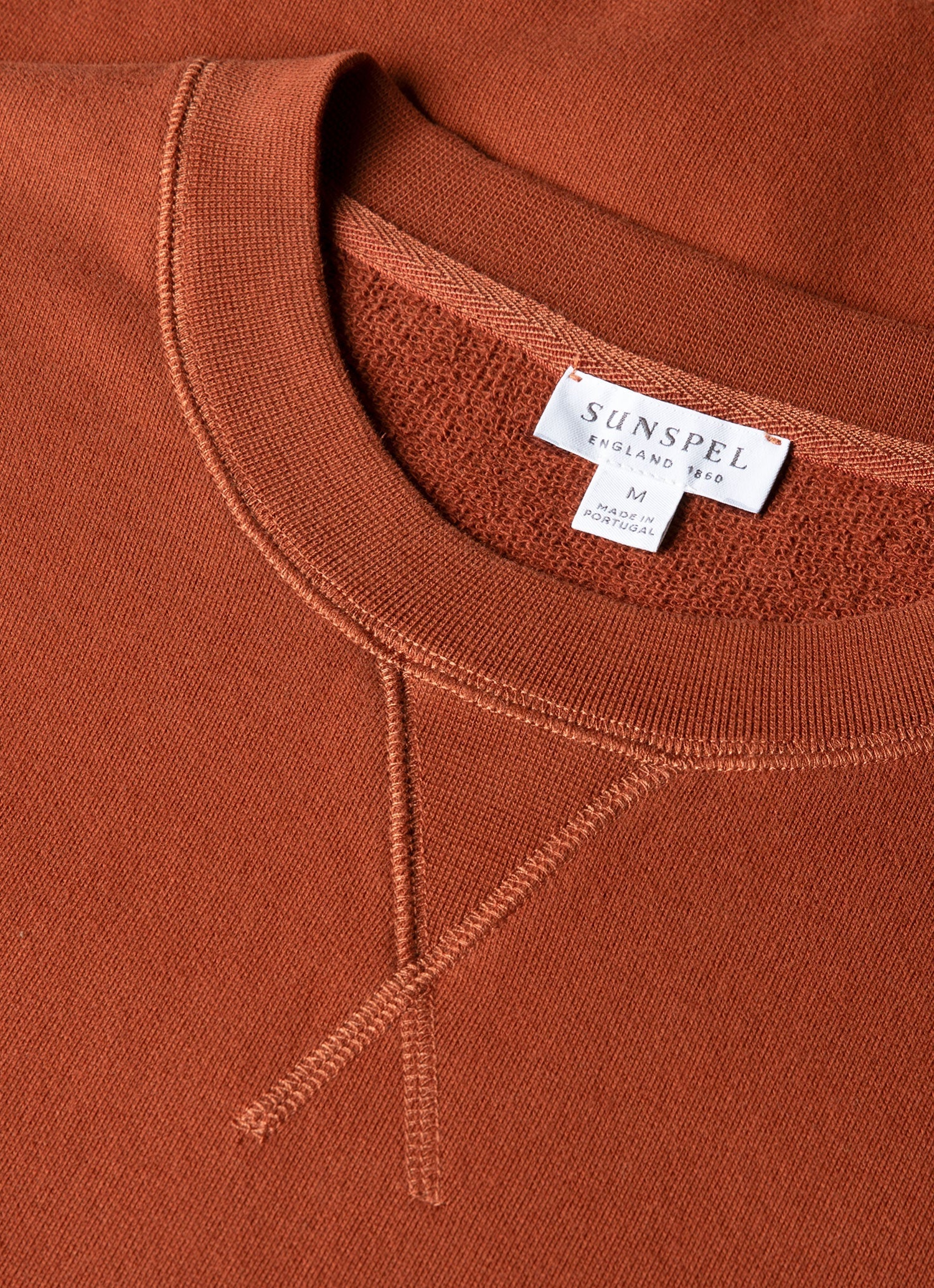 Men's Loopback Sweatshirt in Rust - Image 4