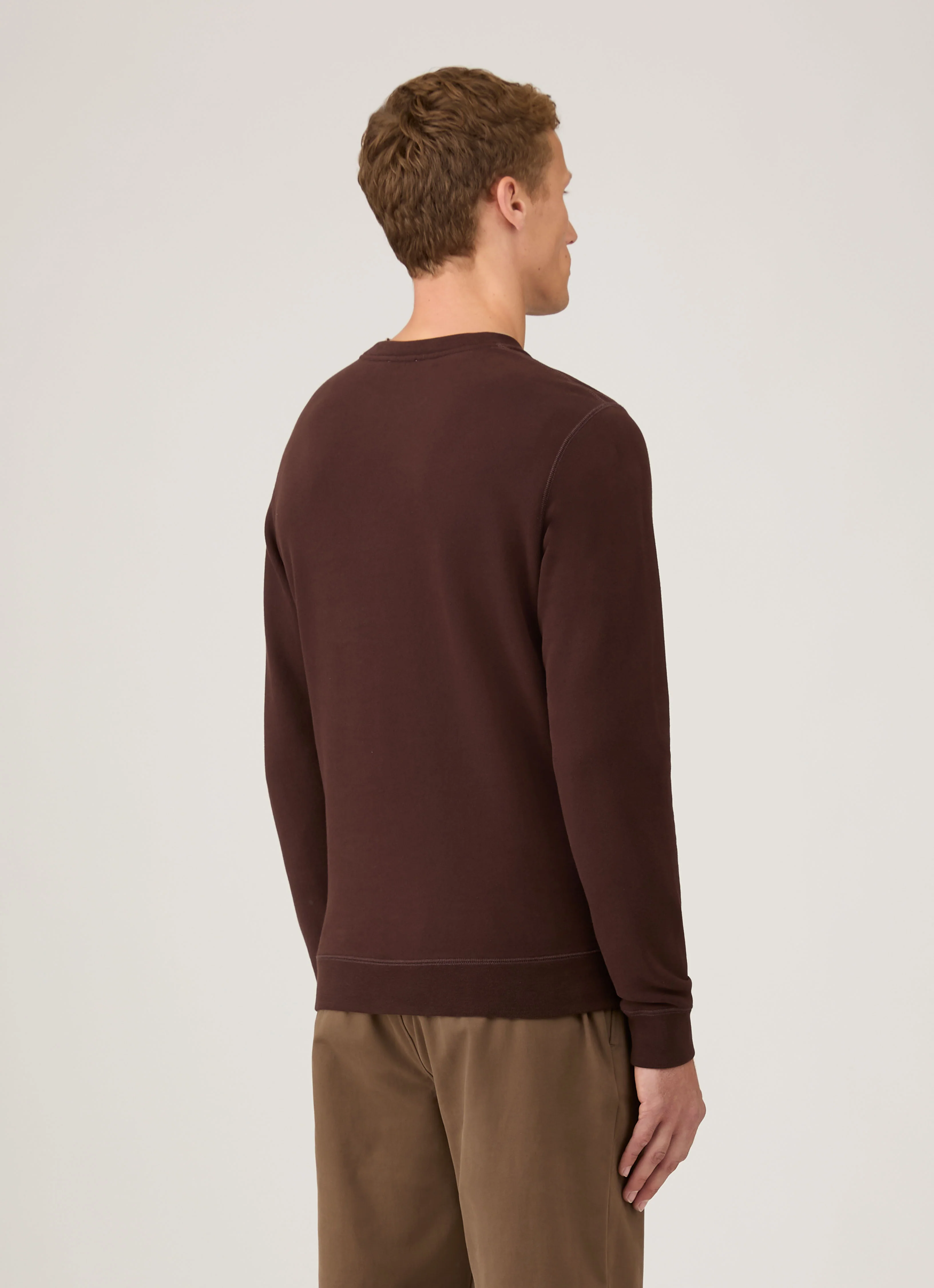 Men's Loopback Sweatshirt in Truffle - Image 5