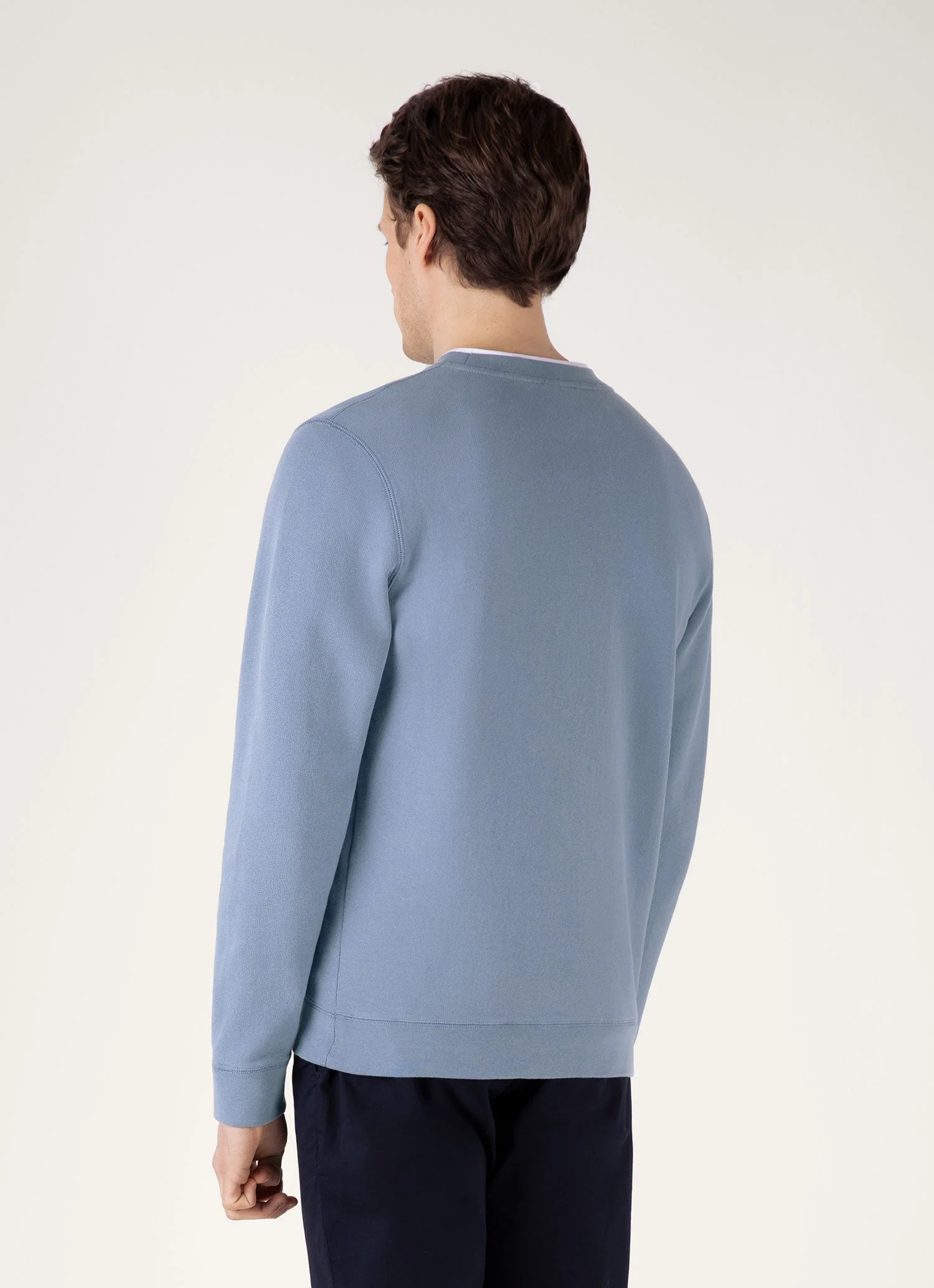 Men's Loopback Sweatshirt in Vintage Blue - Image 5
