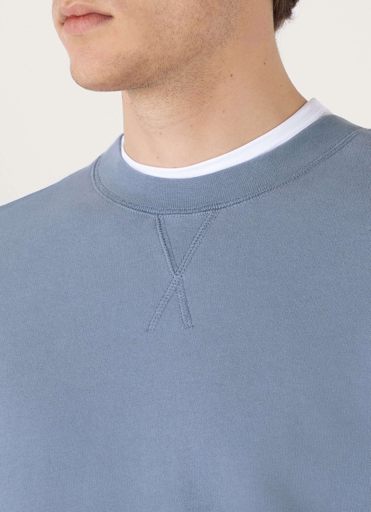 Men's Loopback Sweatshirt in Vintage Blue - Image 6