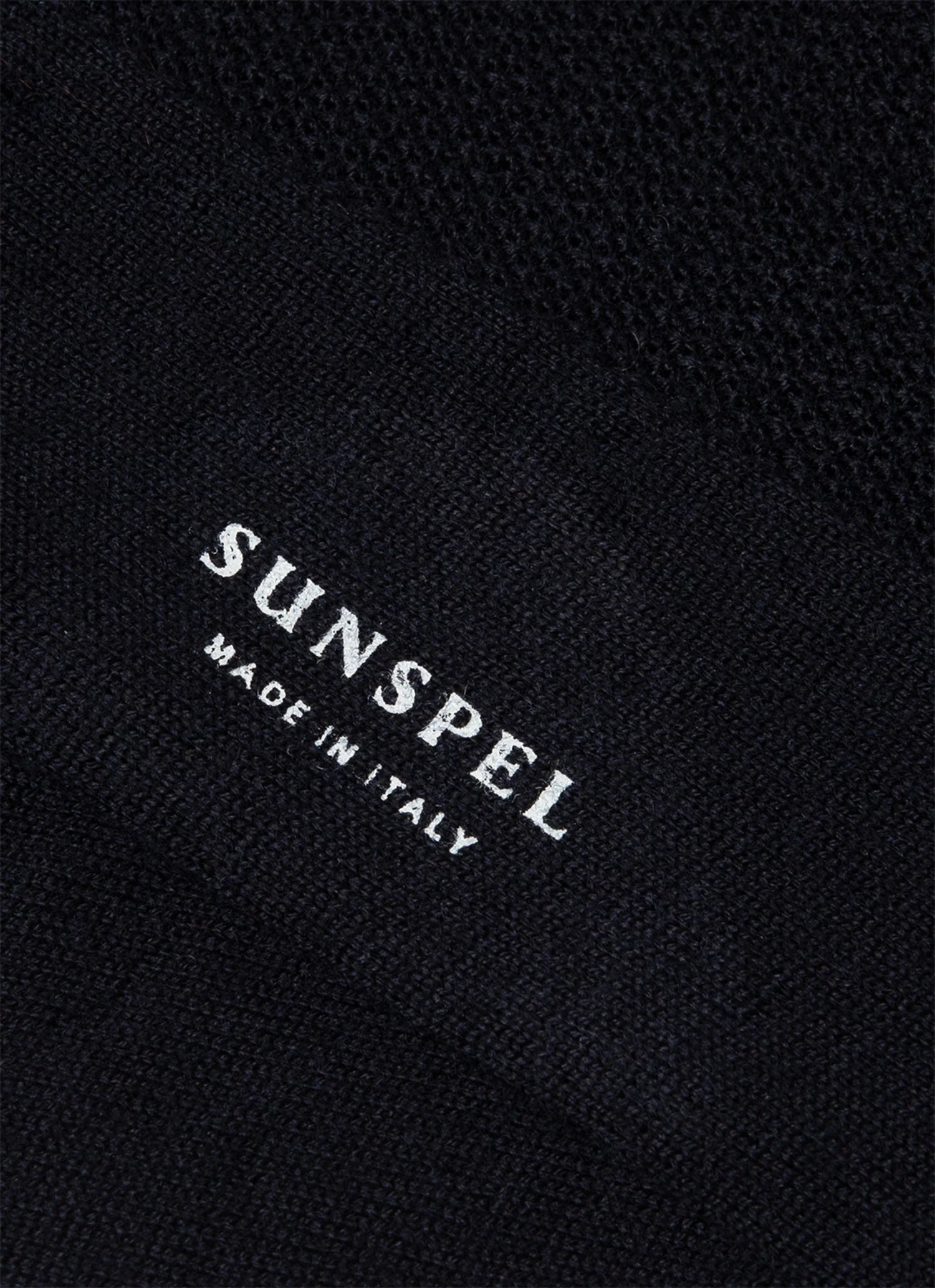 Men's Merino Wool Waffle Socks in Navy - Image 2