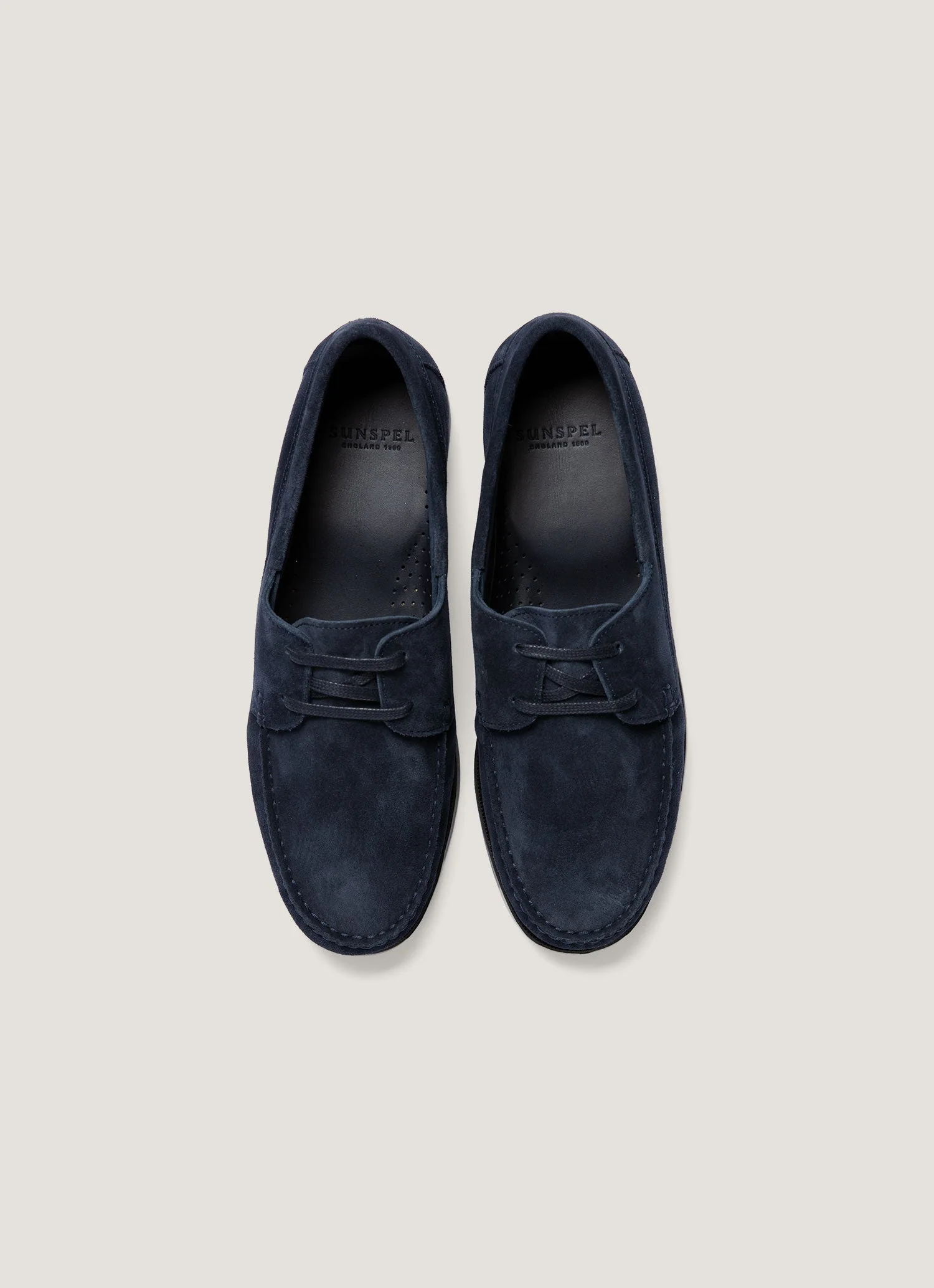Men's Moccasin in Navy - Image 4