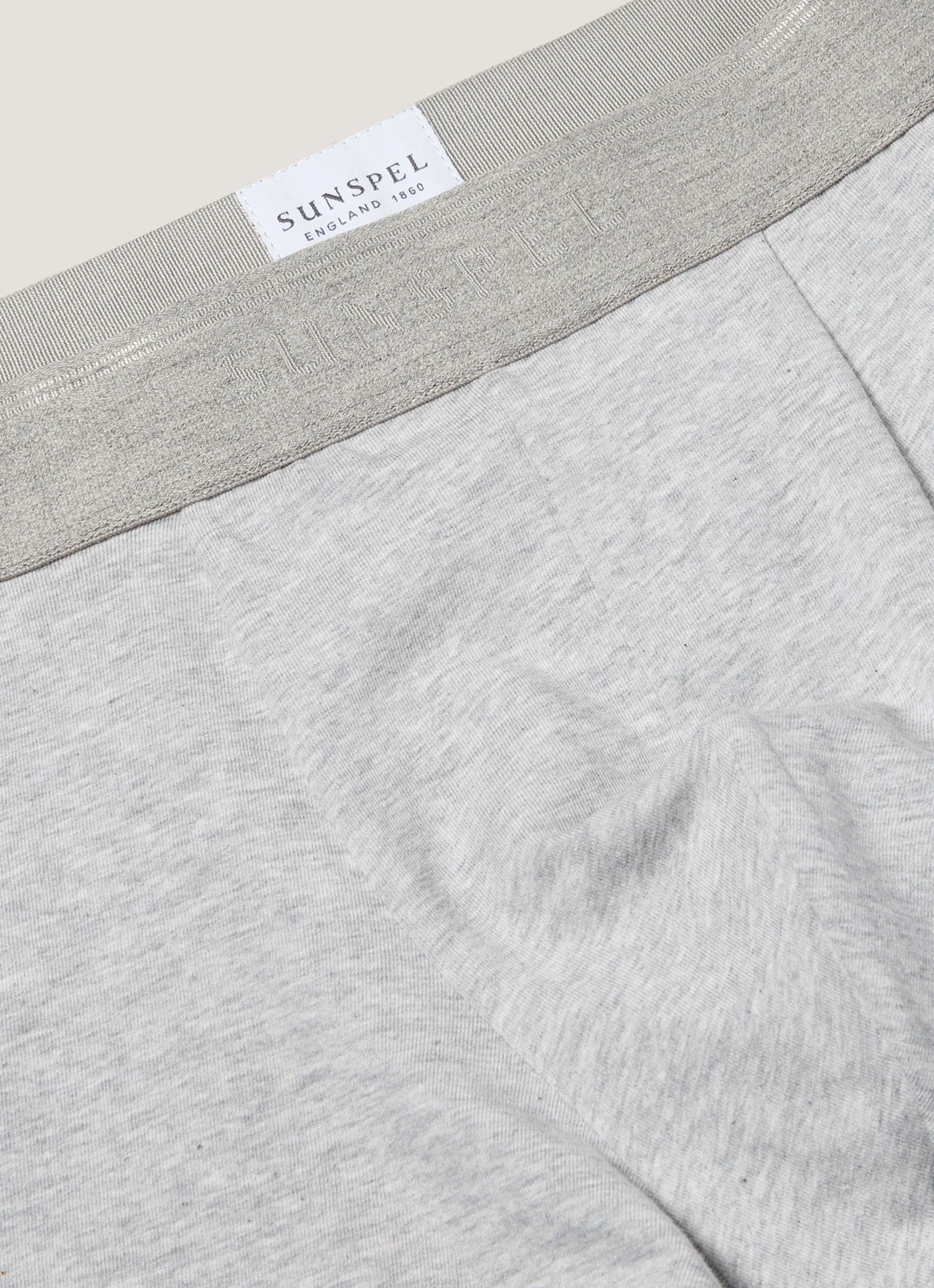 Men's Stretch Cotton Trunks 3-Pack in Grey Melange - Image 4