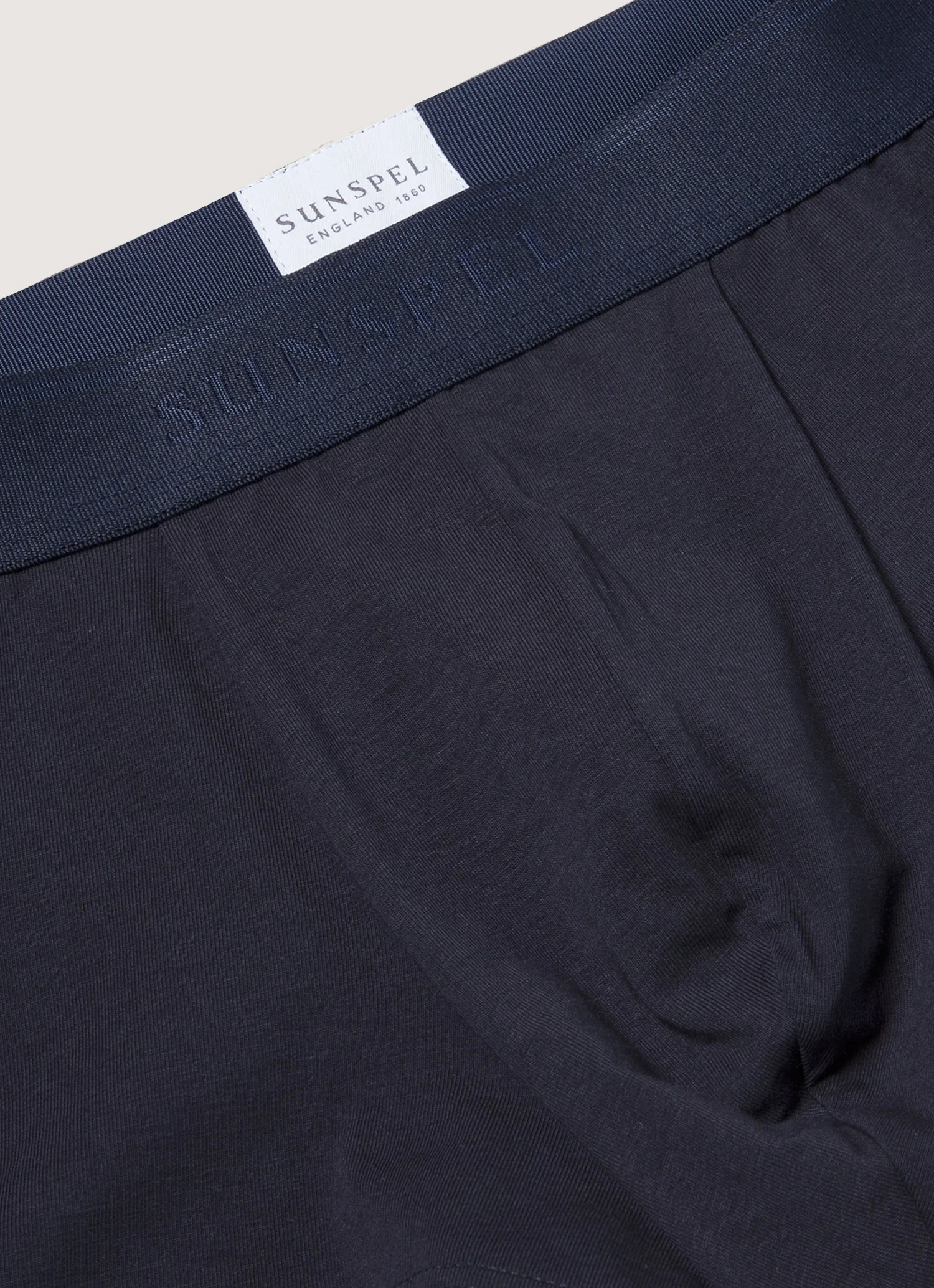 Men's Stretch Cotton Trunks 3-Pack in Navy - Image 4