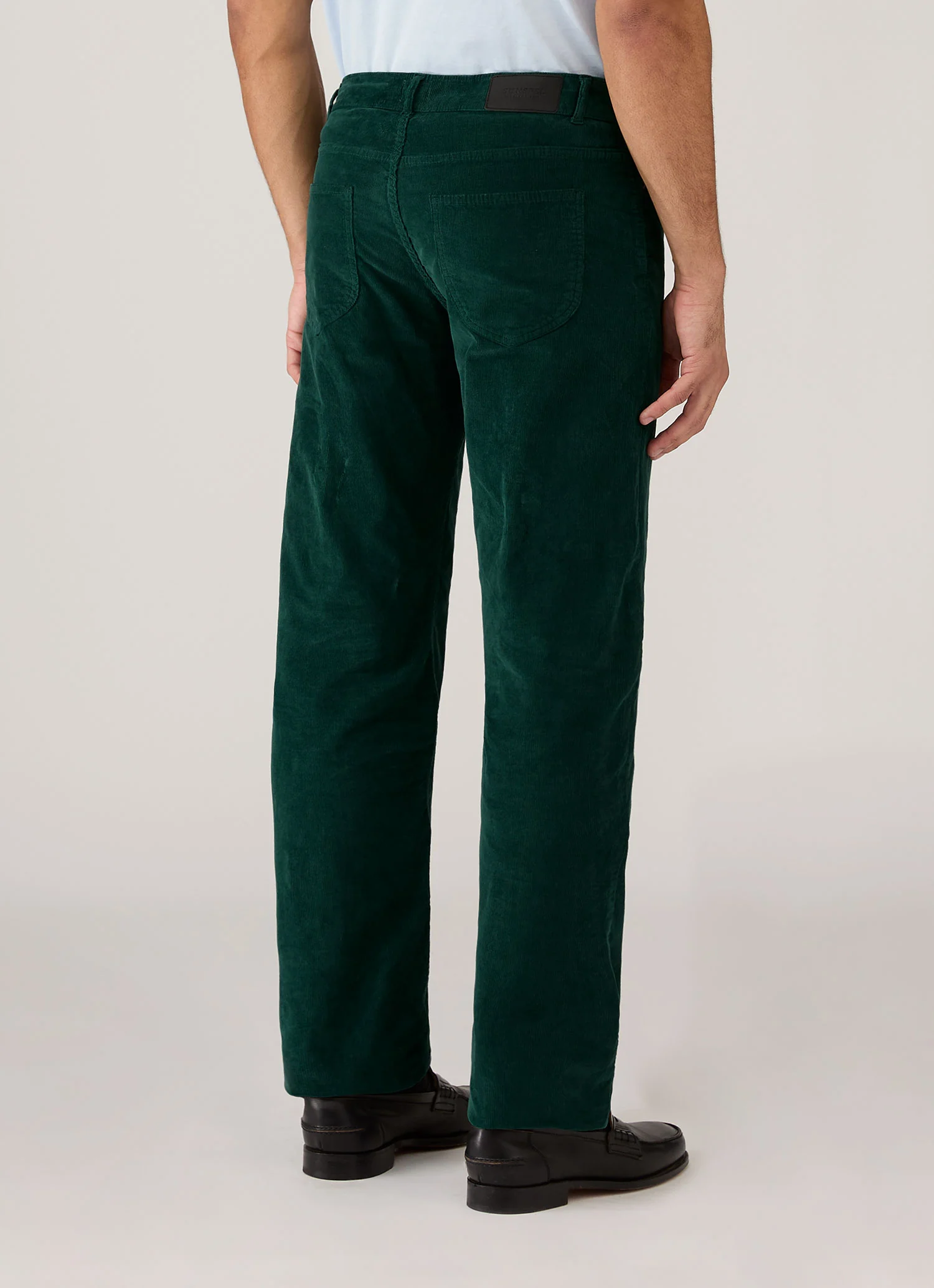Men's Sunspel x Paul Weller Corduroy Trouser in Forest - Image 5