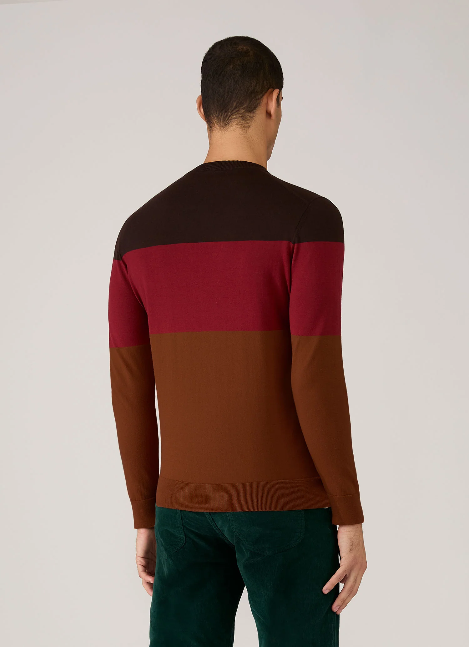 Men's Sunspel x Paul Weller Jumper in Dark Brown - Image 5