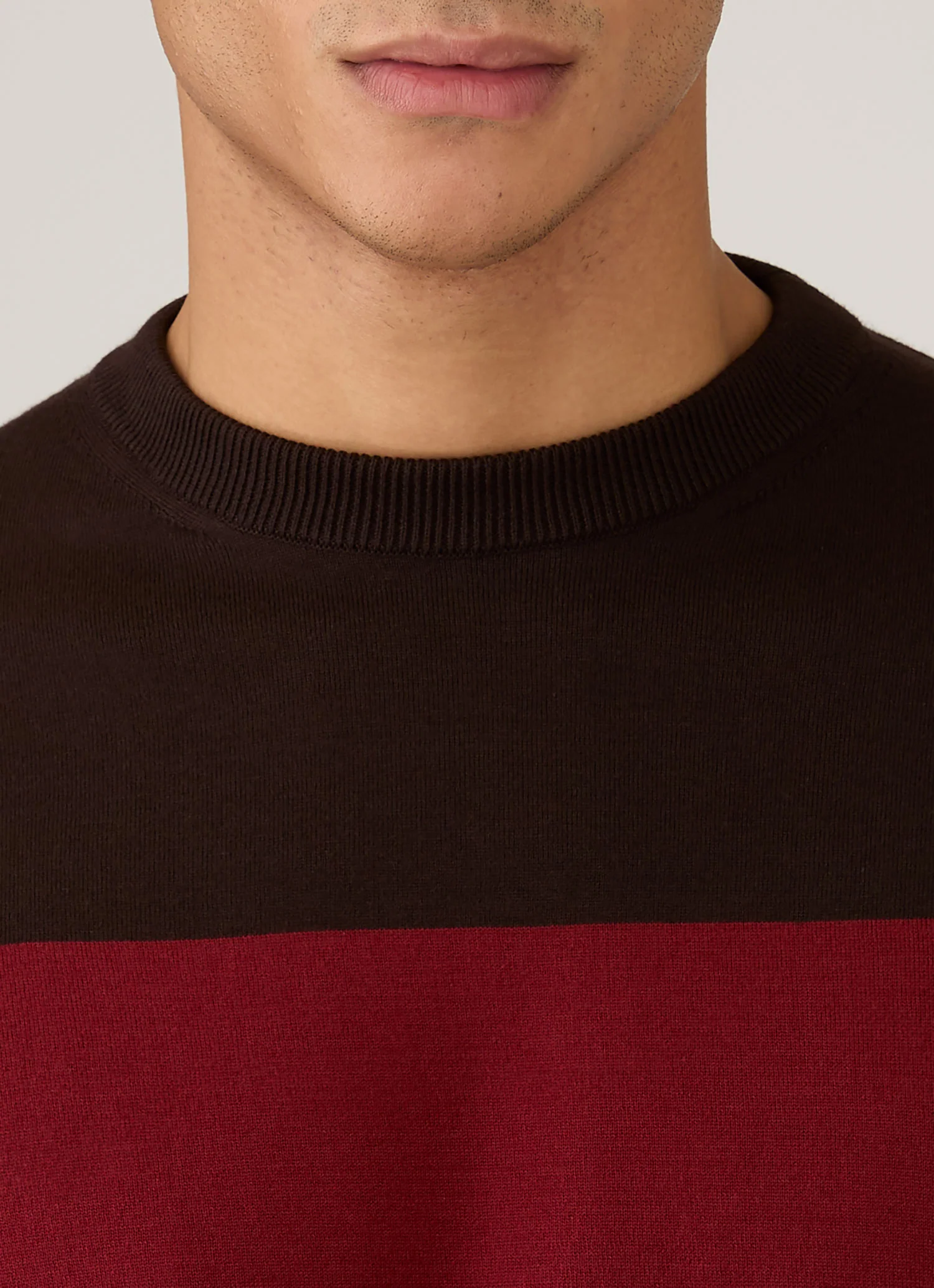 Men's Sunspel x Paul Weller Jumper in Dark Brown - Image 6