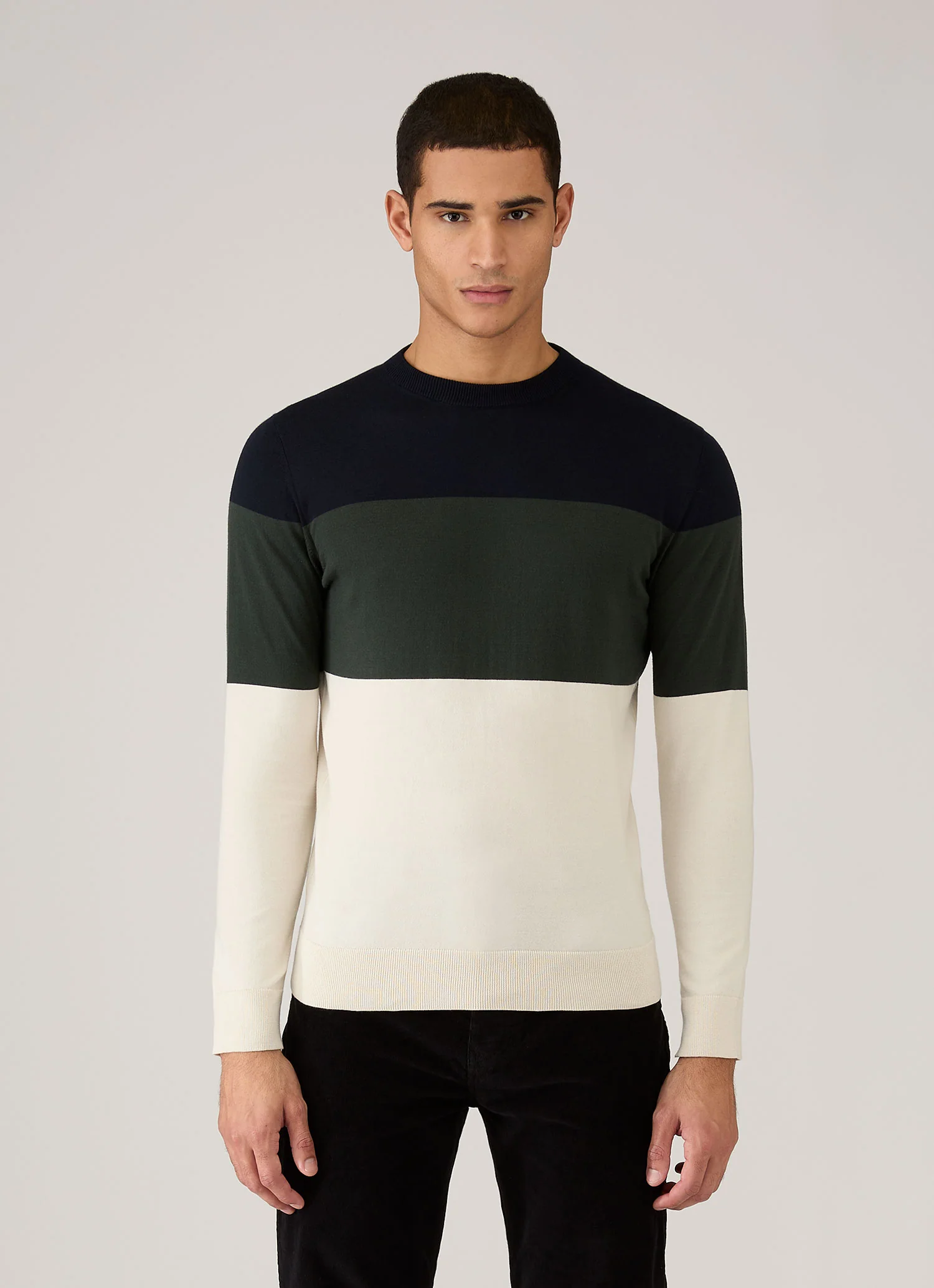 Men's Sunspel x Paul Weller Jumper in Forest - Image 2