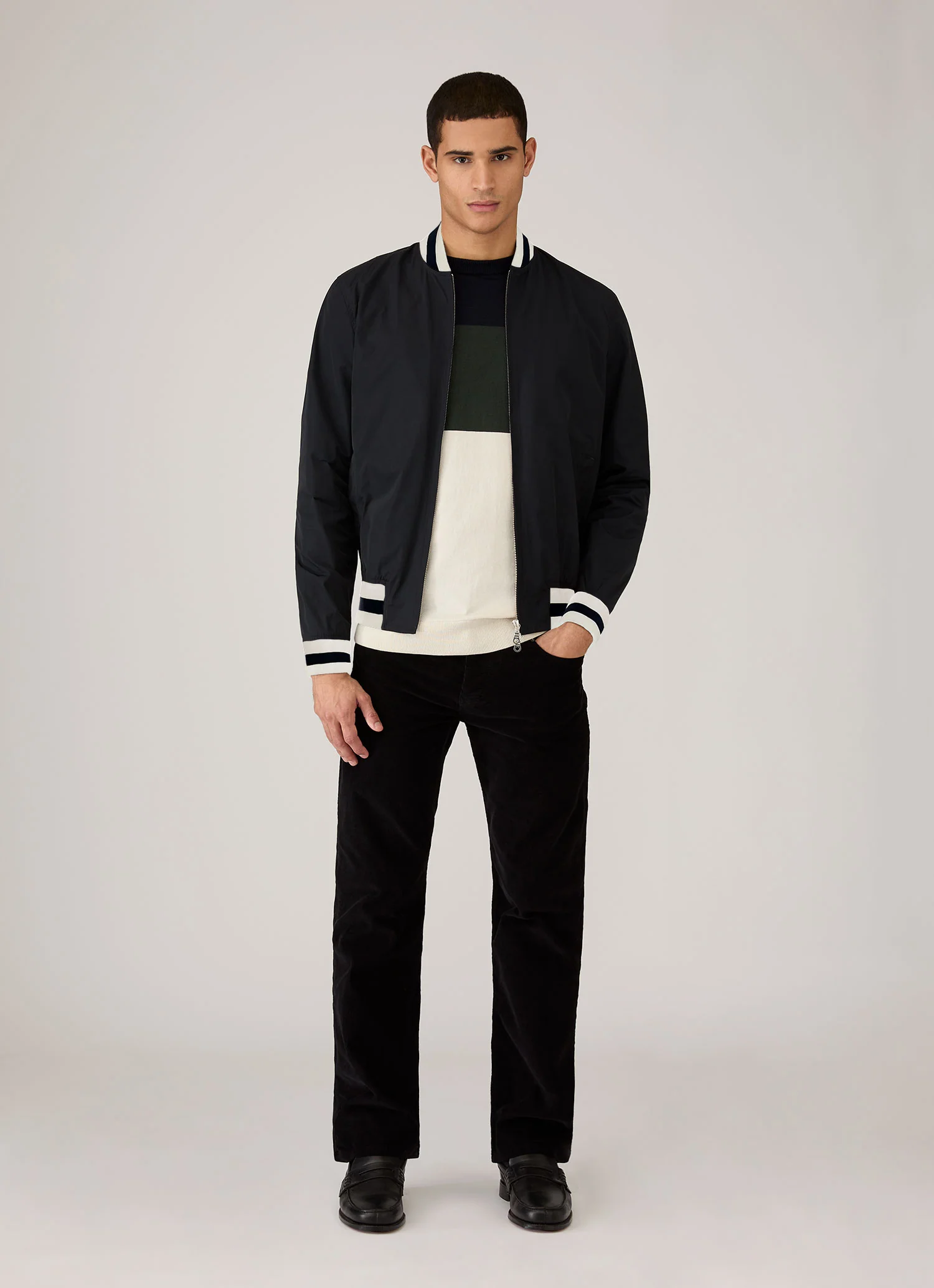 Men's Sunspel x Paul Weller Jumper in Forest - Image 3