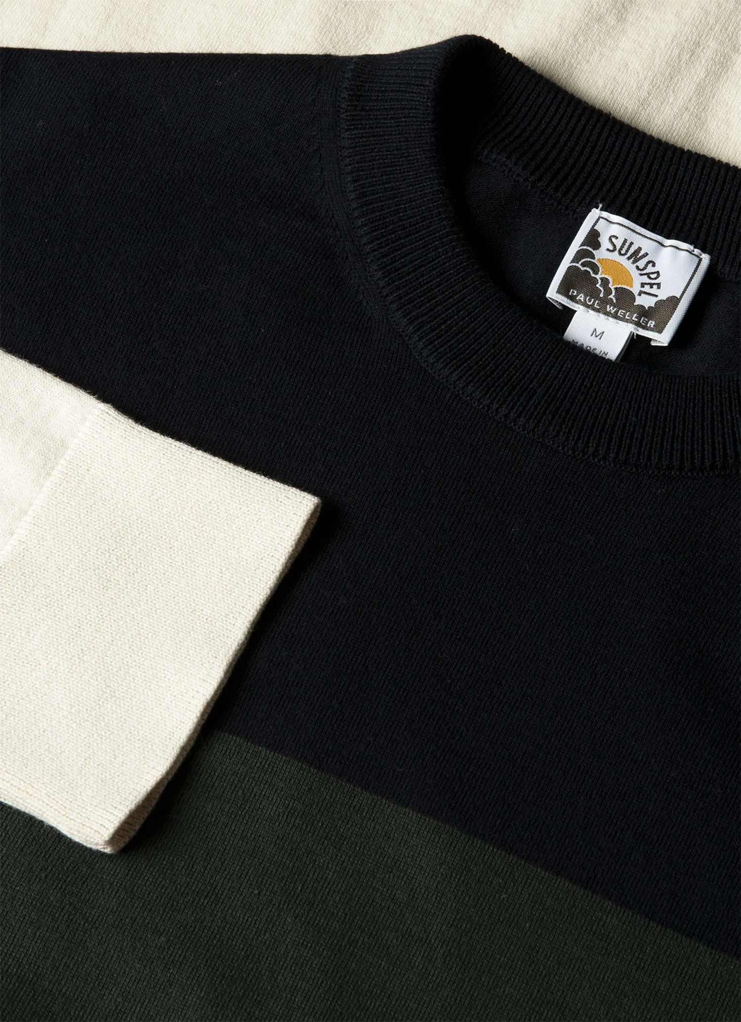 Men's Sunspel x Paul Weller Jumper in Forest - Image 4