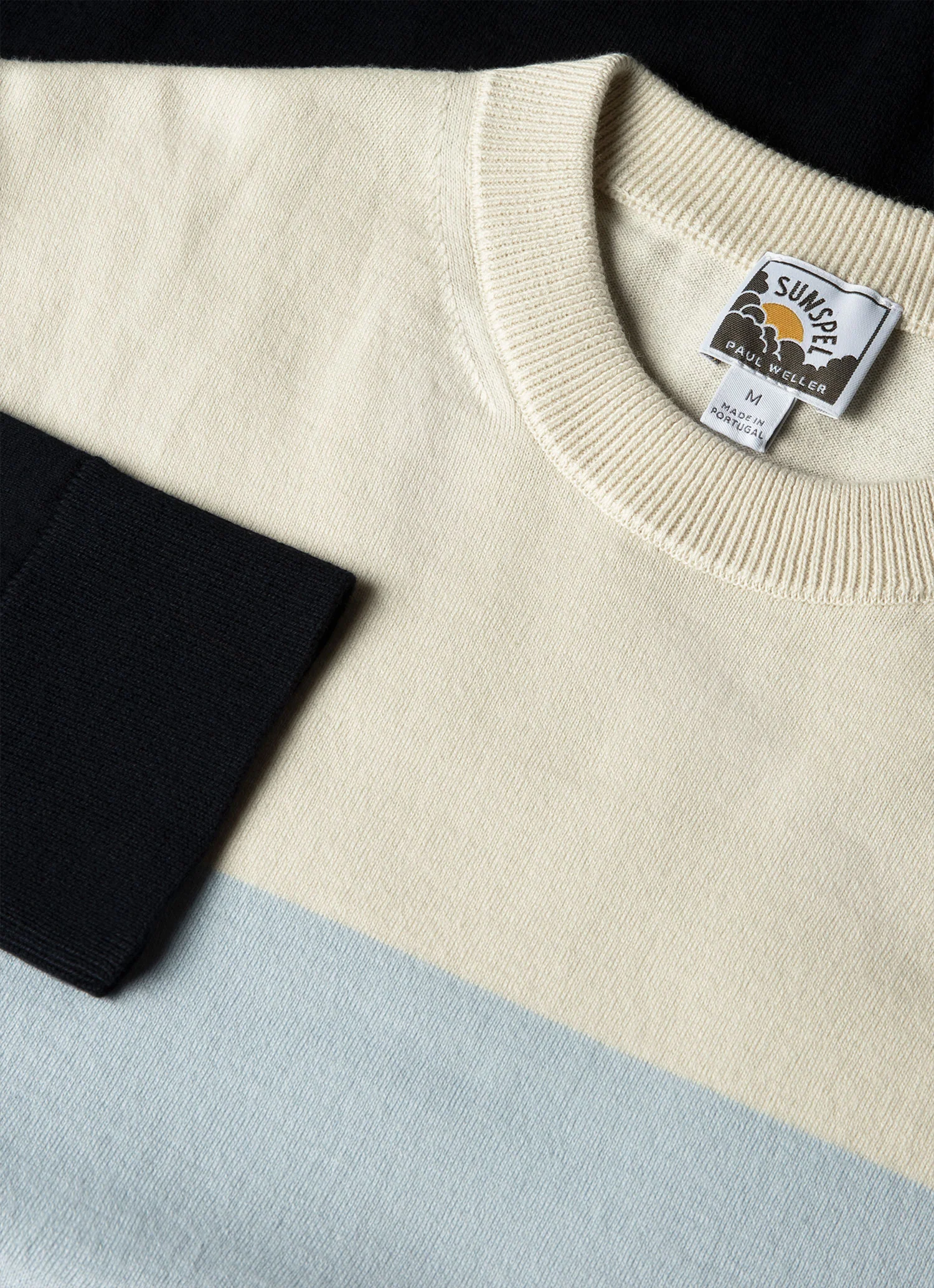 Men's Sunspel x Paul Weller Jumper in Vintage Blue - Image 4