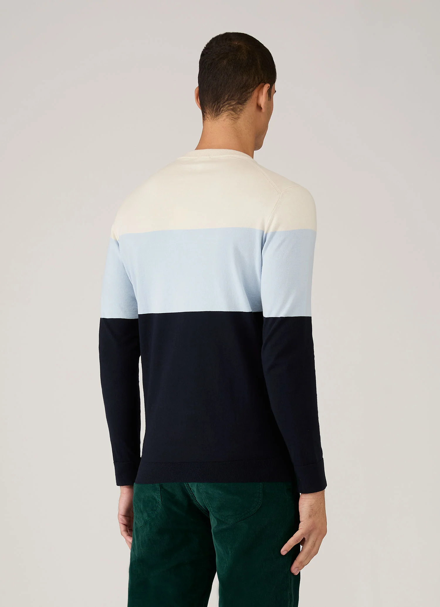Men's Sunspel x Paul Weller Jumper in Vintage Blue - Image 5