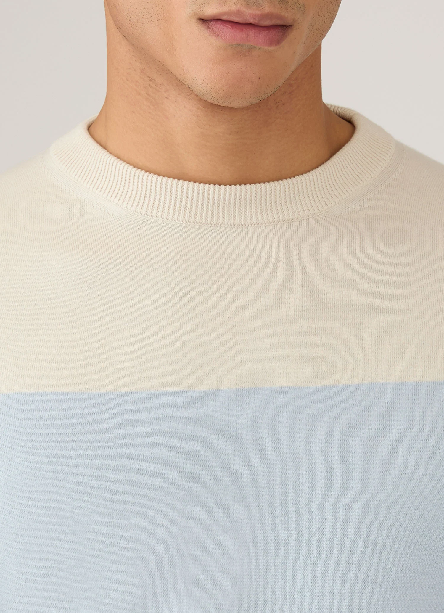 Men's Sunspel x Paul Weller Jumper in Vintage Blue - Image 6