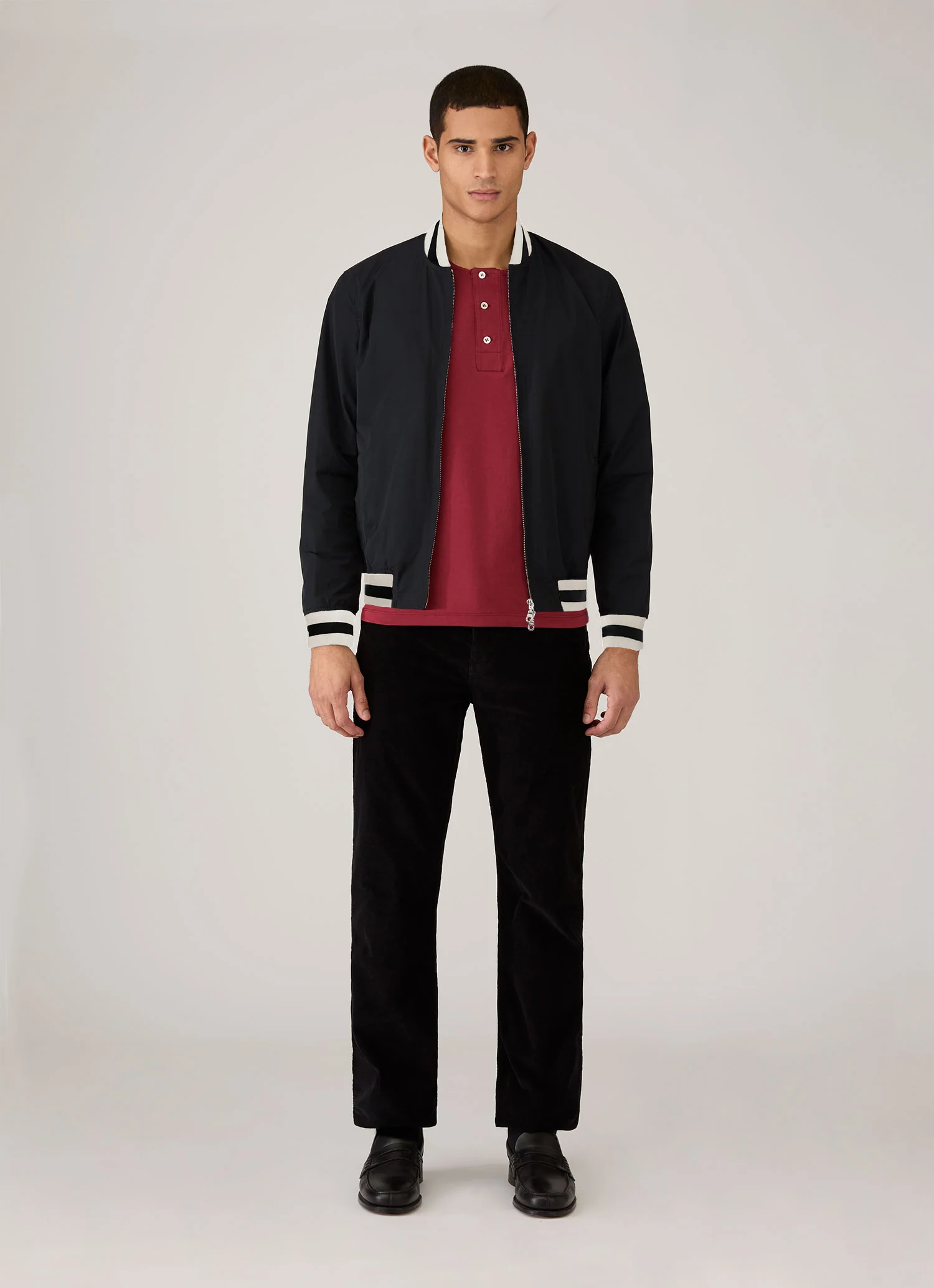 Men's Sunspel x Paul Weller Monkey Jacket in Midnight Navy - Image 3