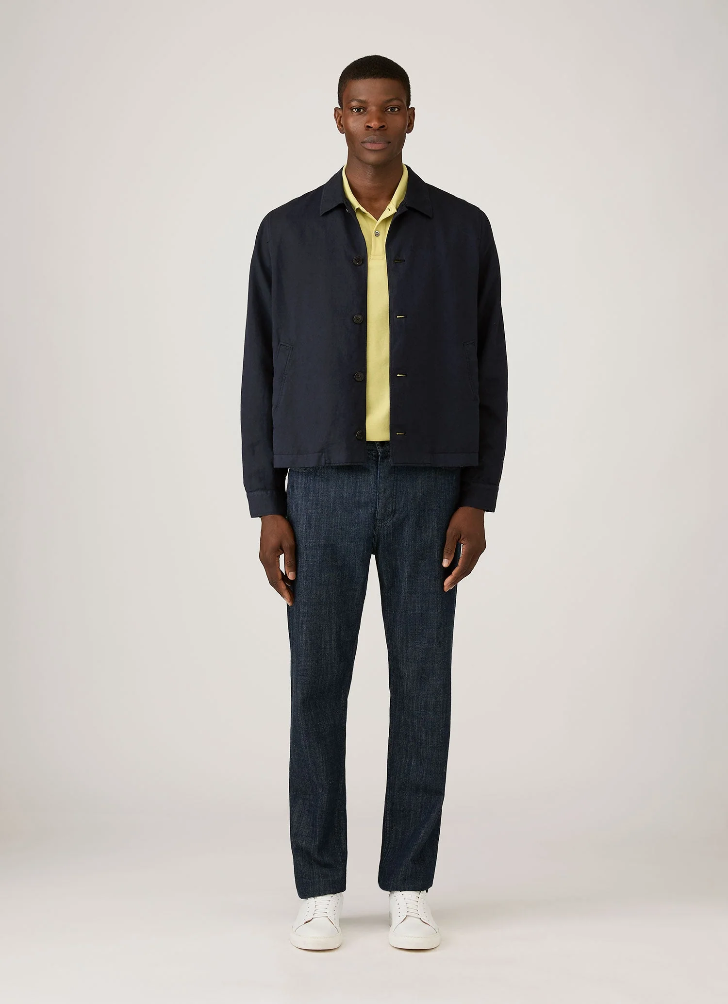 Men's Piqué Polo Shirt in Avocado - Image 3