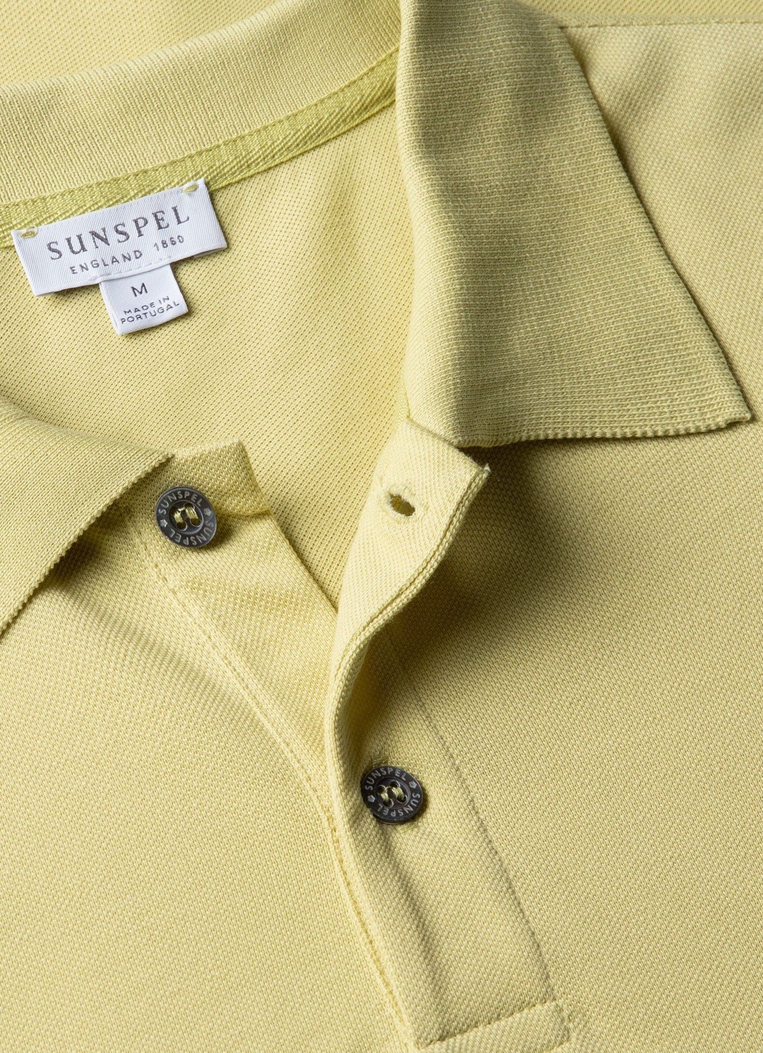 Men's Piqué Polo Shirt in Avocado - Image 4