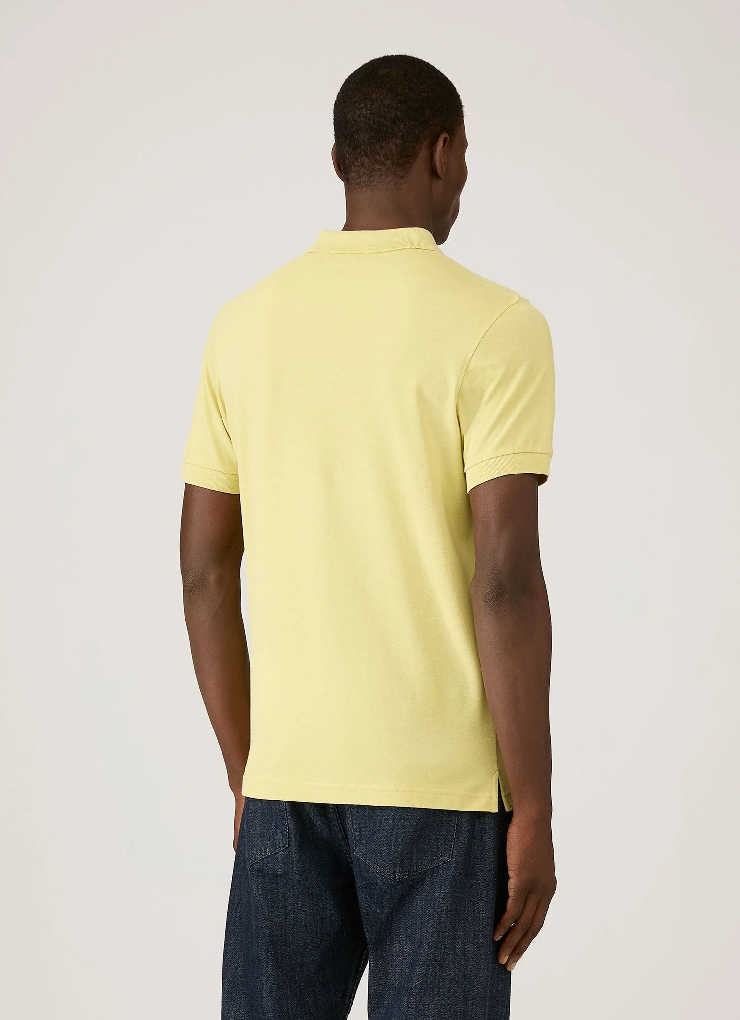 Men's Piqué Polo Shirt in Avocado - Image 5