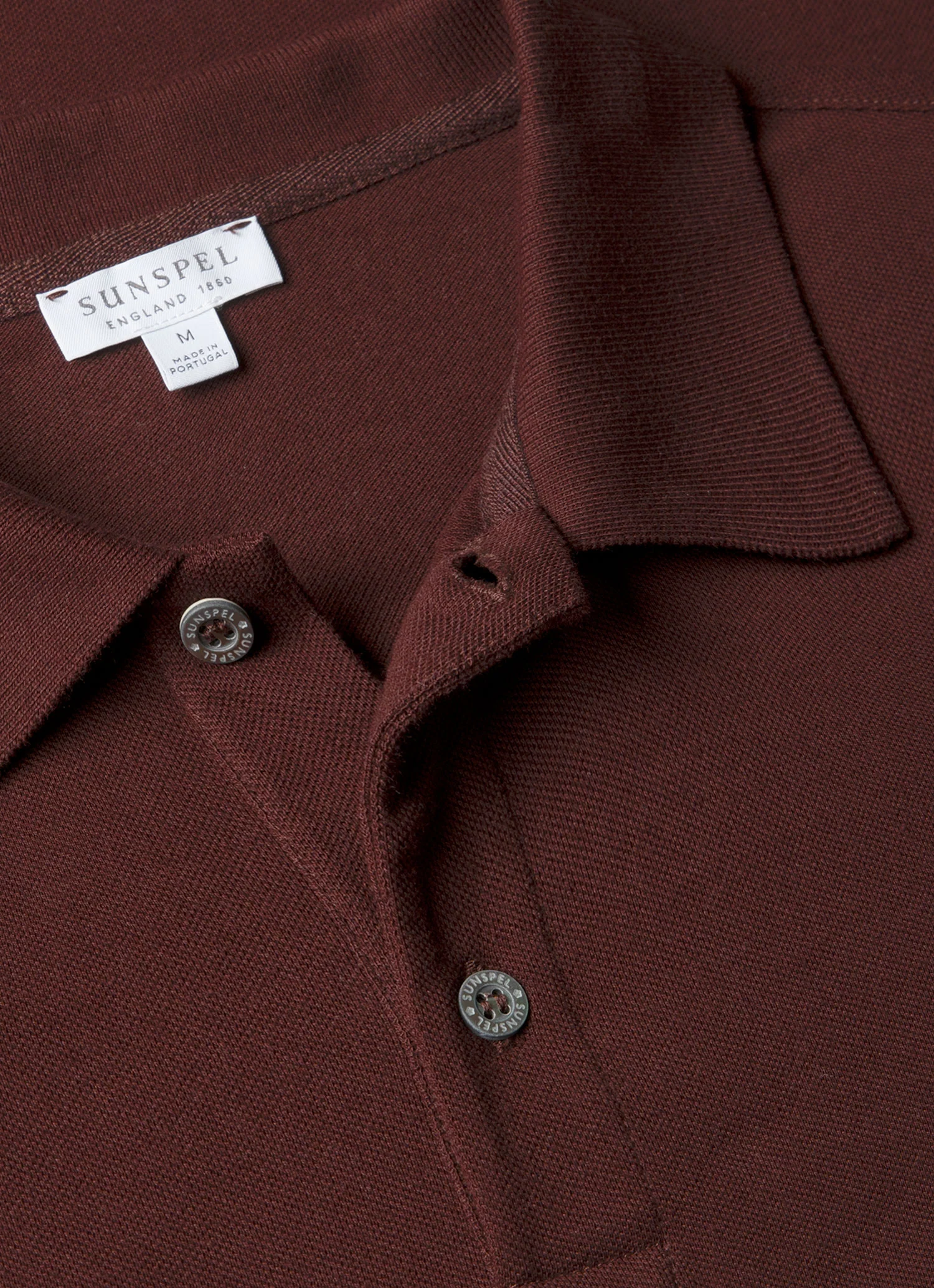 Men's Piqué Polo Shirt in Bakelite - Image 4