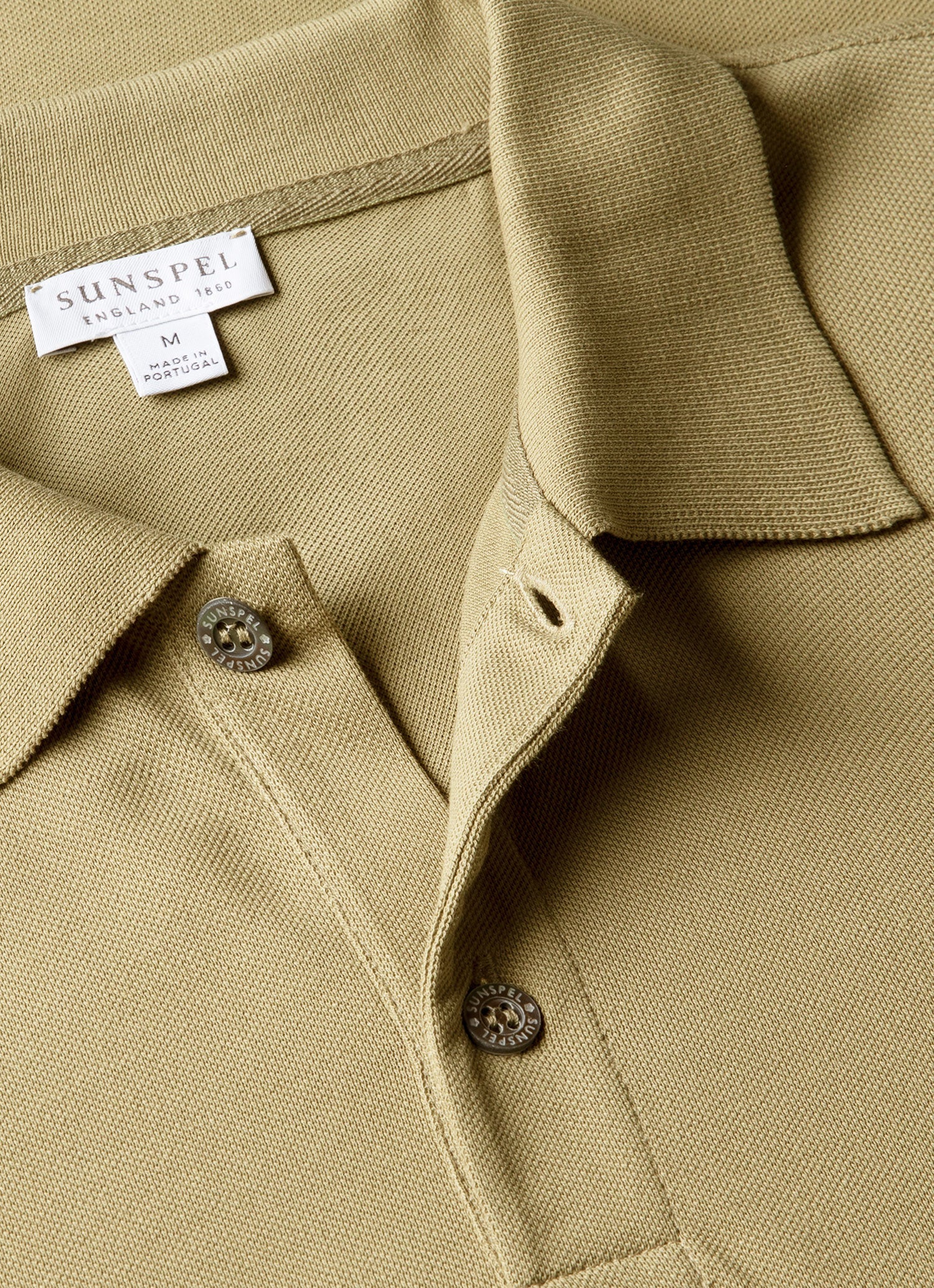 Men's Piqué Polo Shirt in Pistachio - Image 4