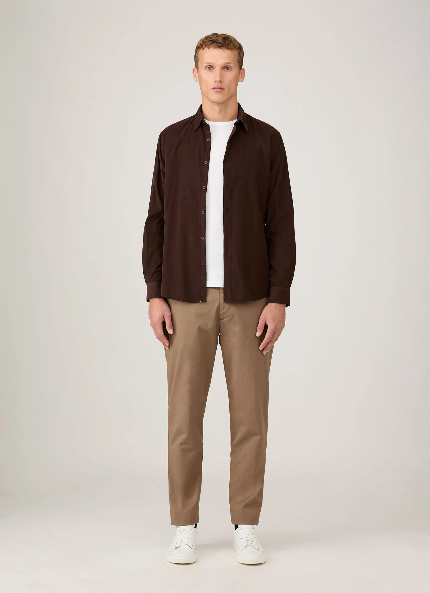 Men's Regular Fit Chino in Dark Stone - Image 3