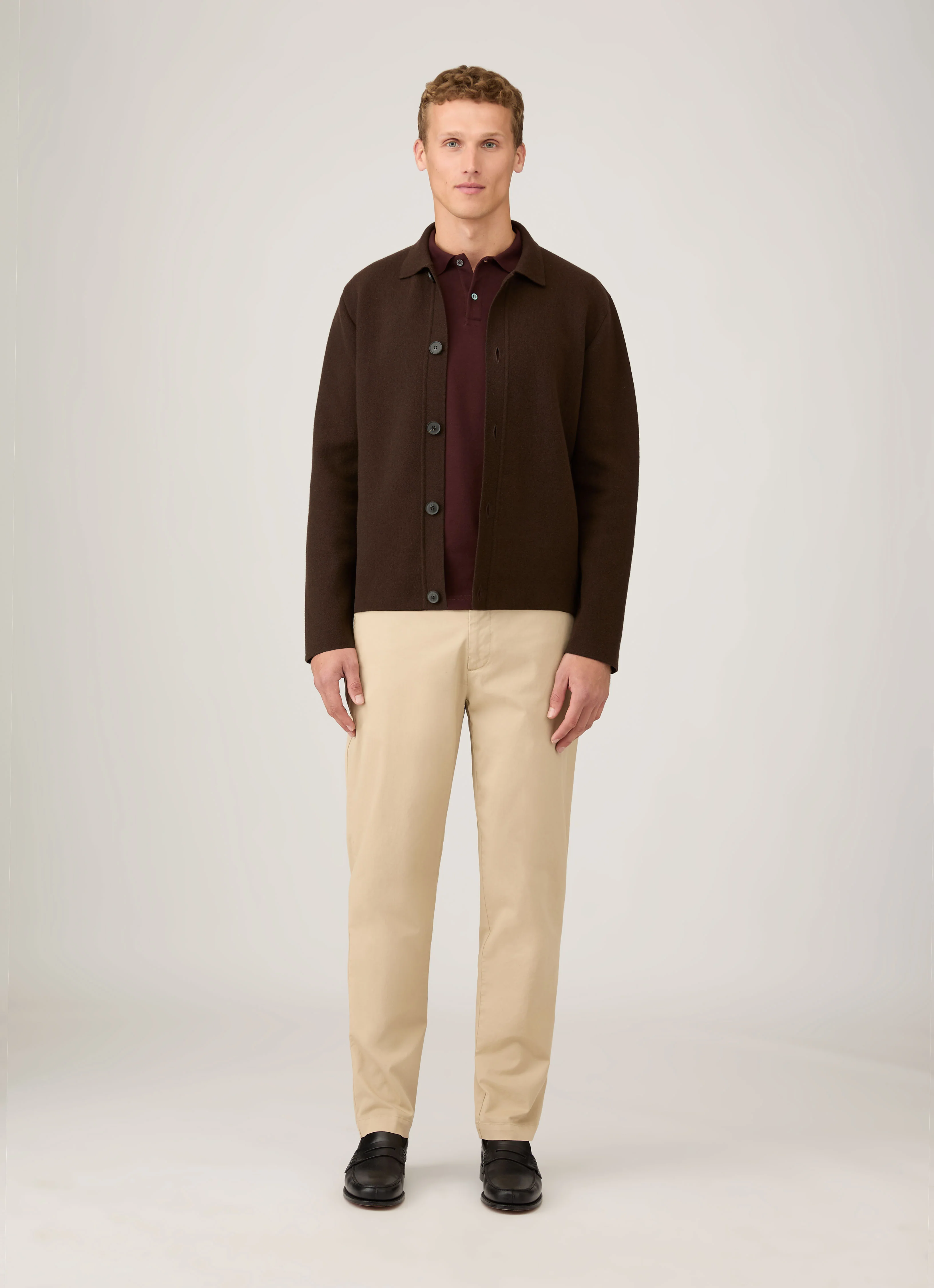 Men's Regular Fit Chino in Light Stone - Image 3