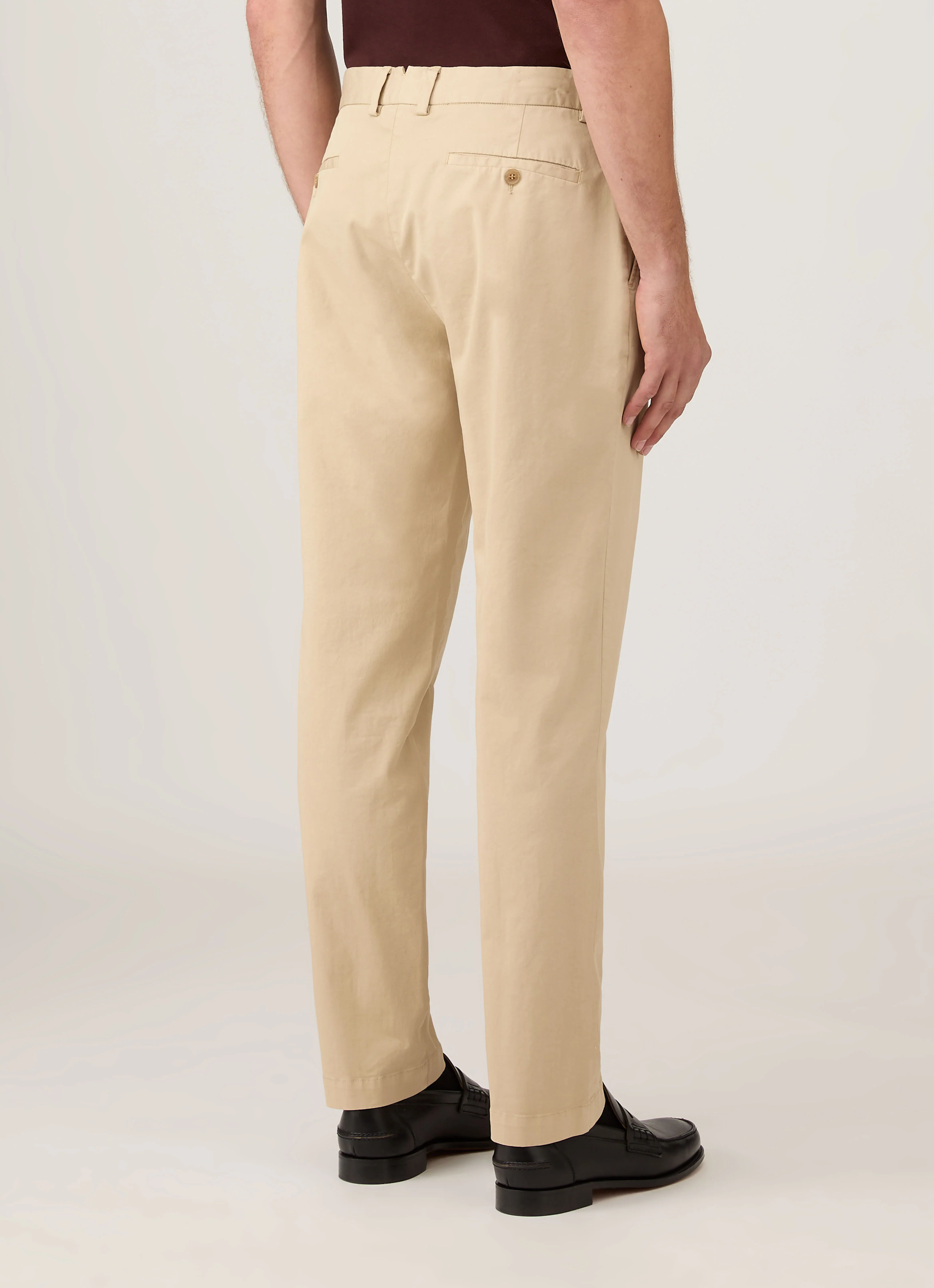 Men's Regular Fit Chino in Light Stone - Image 5