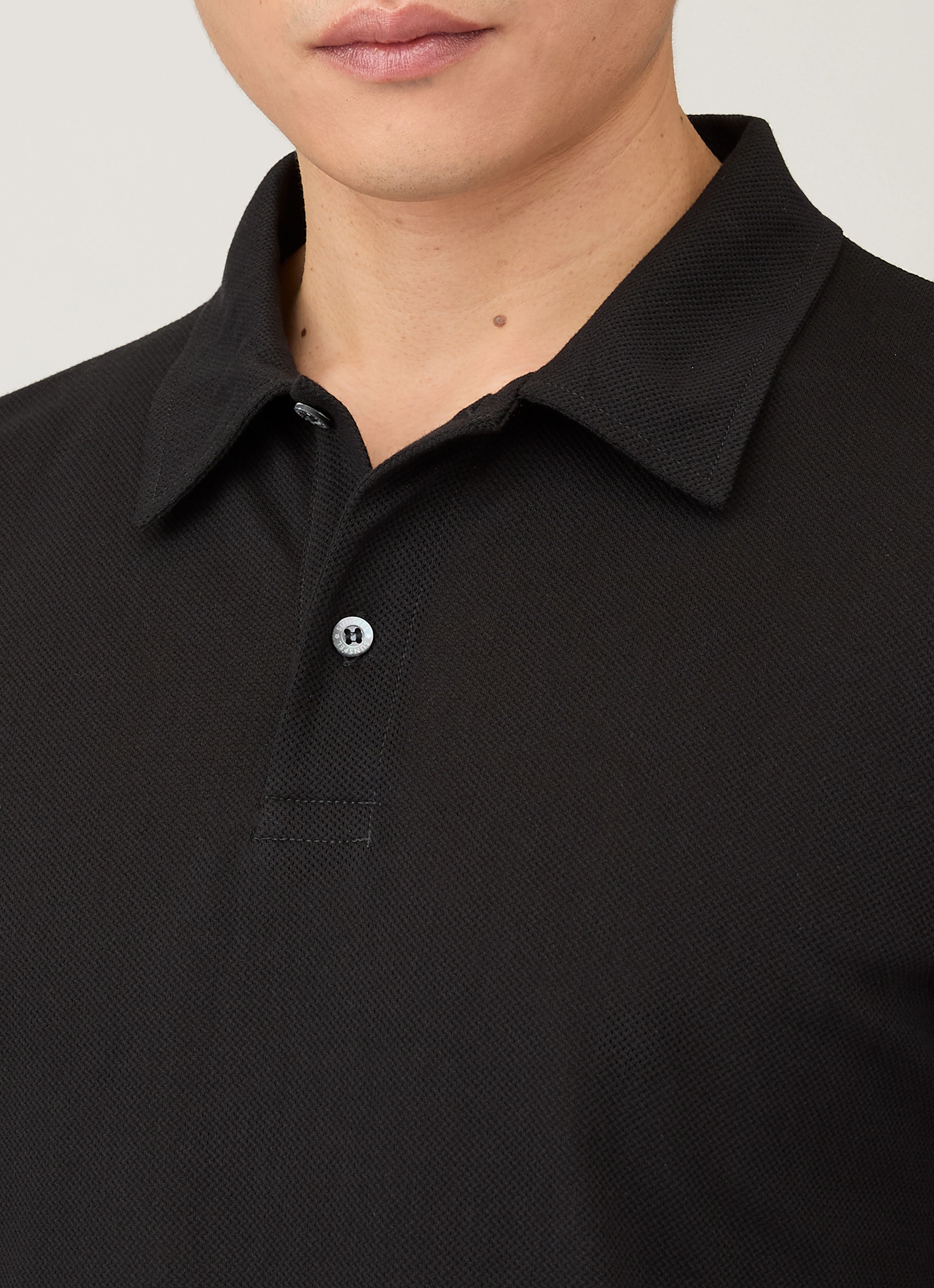 Men's Regular Fit Riviera Polo Shirt in Black - Image 6
