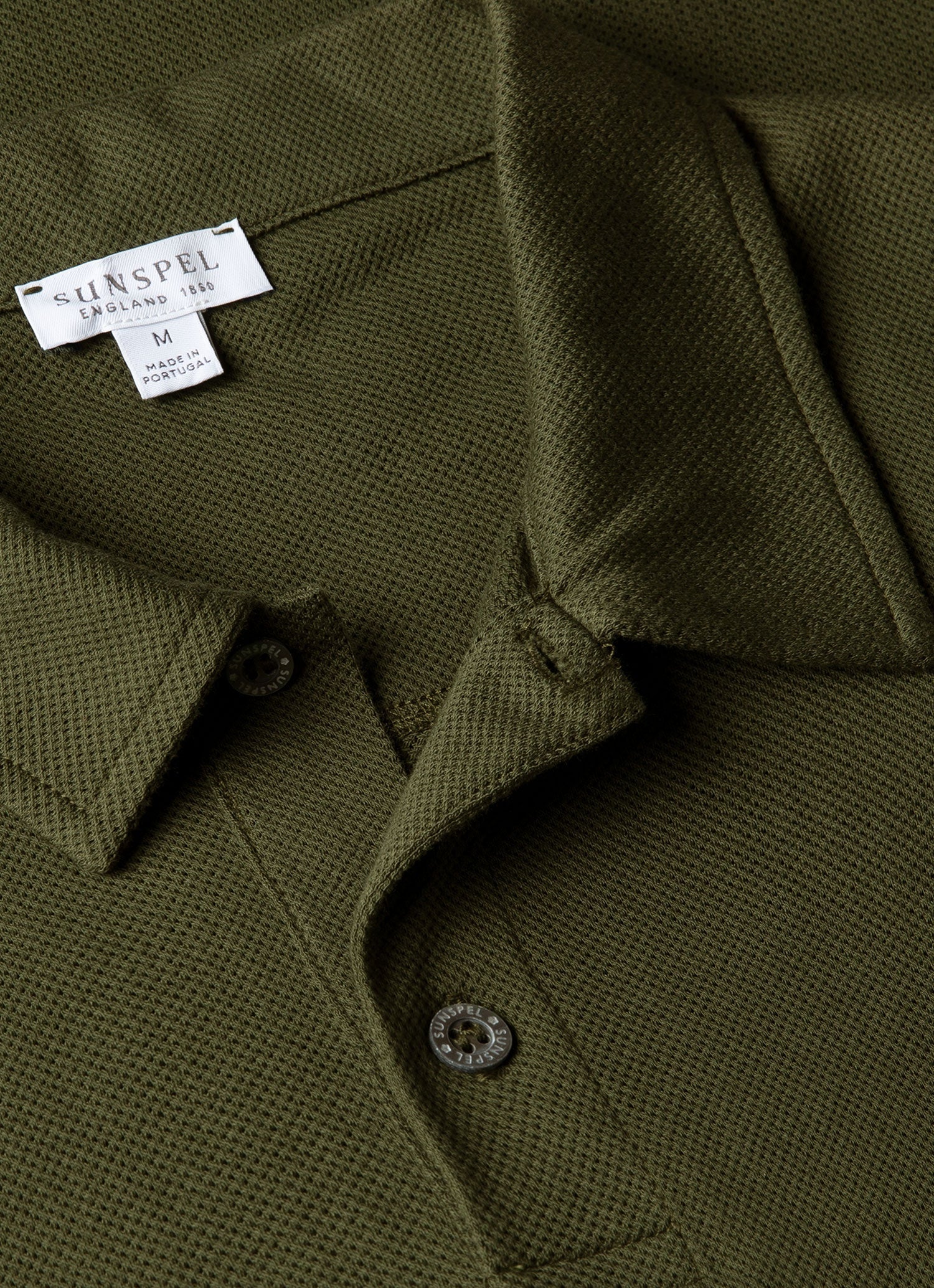 Men's Regular Fit Riviera Polo Shirt in Deep Olive - Image 4