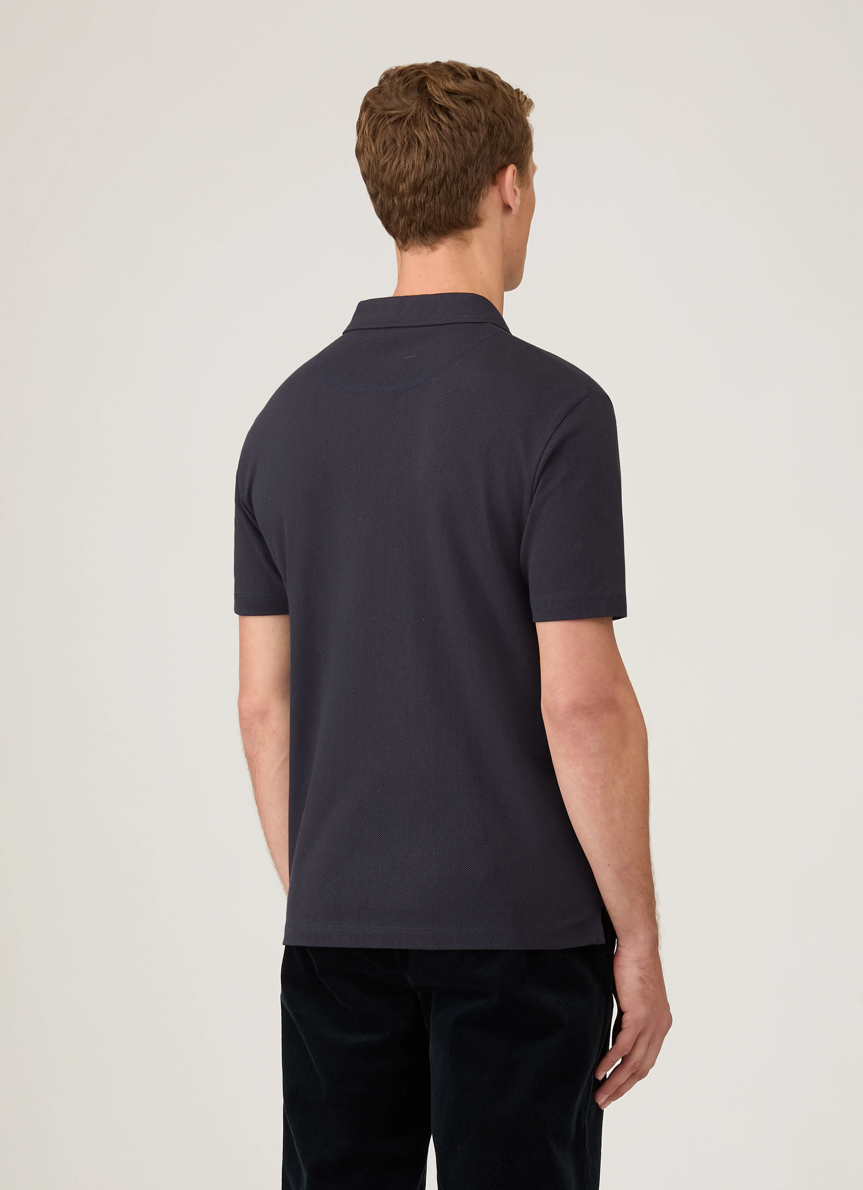 Men's Regular Fit Riviera Polo Shirt in Navy - Image 5