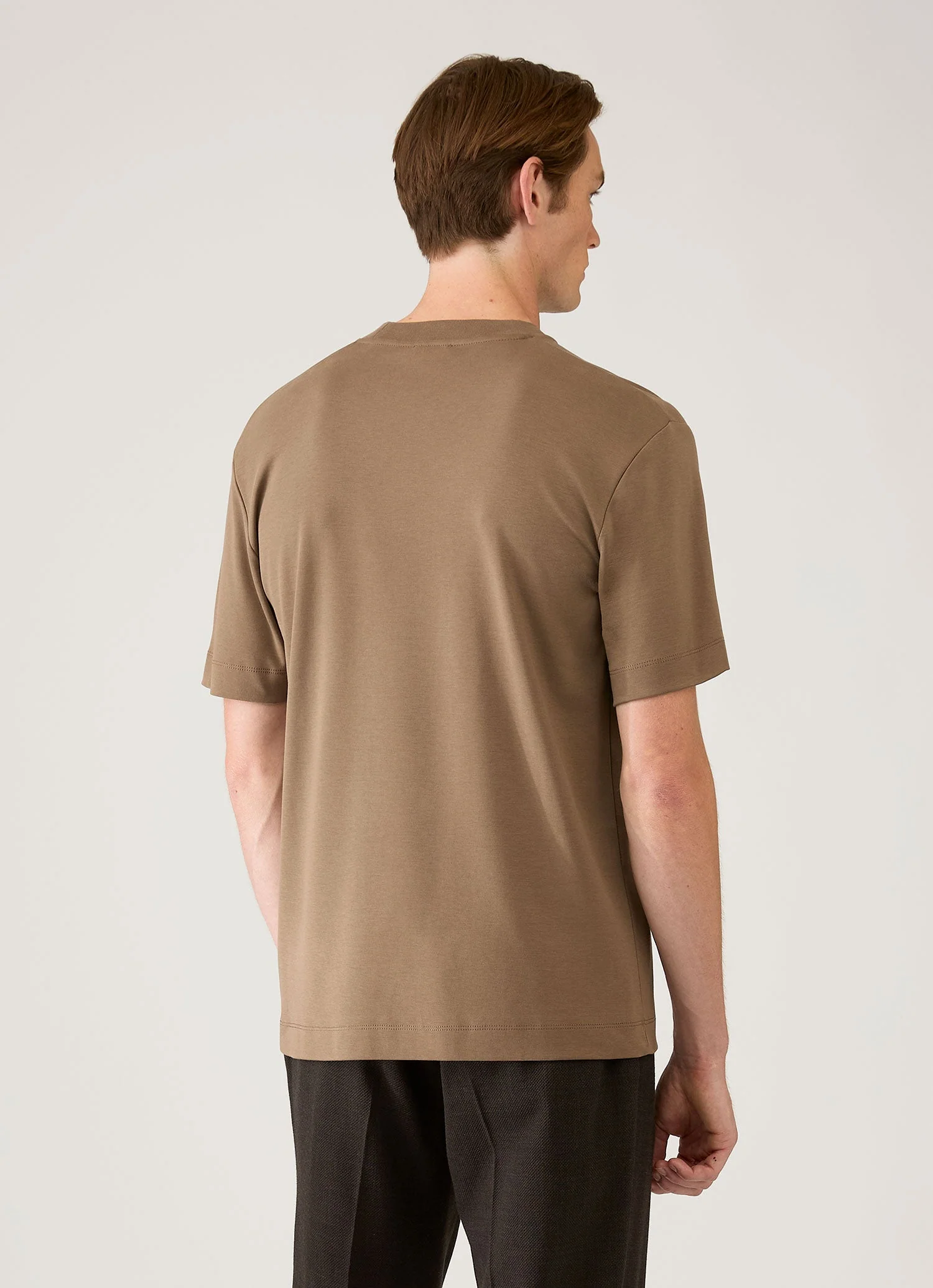 Men's Relaxed Fit Heavyweight T-shirt in Dark Cedar - Image 5