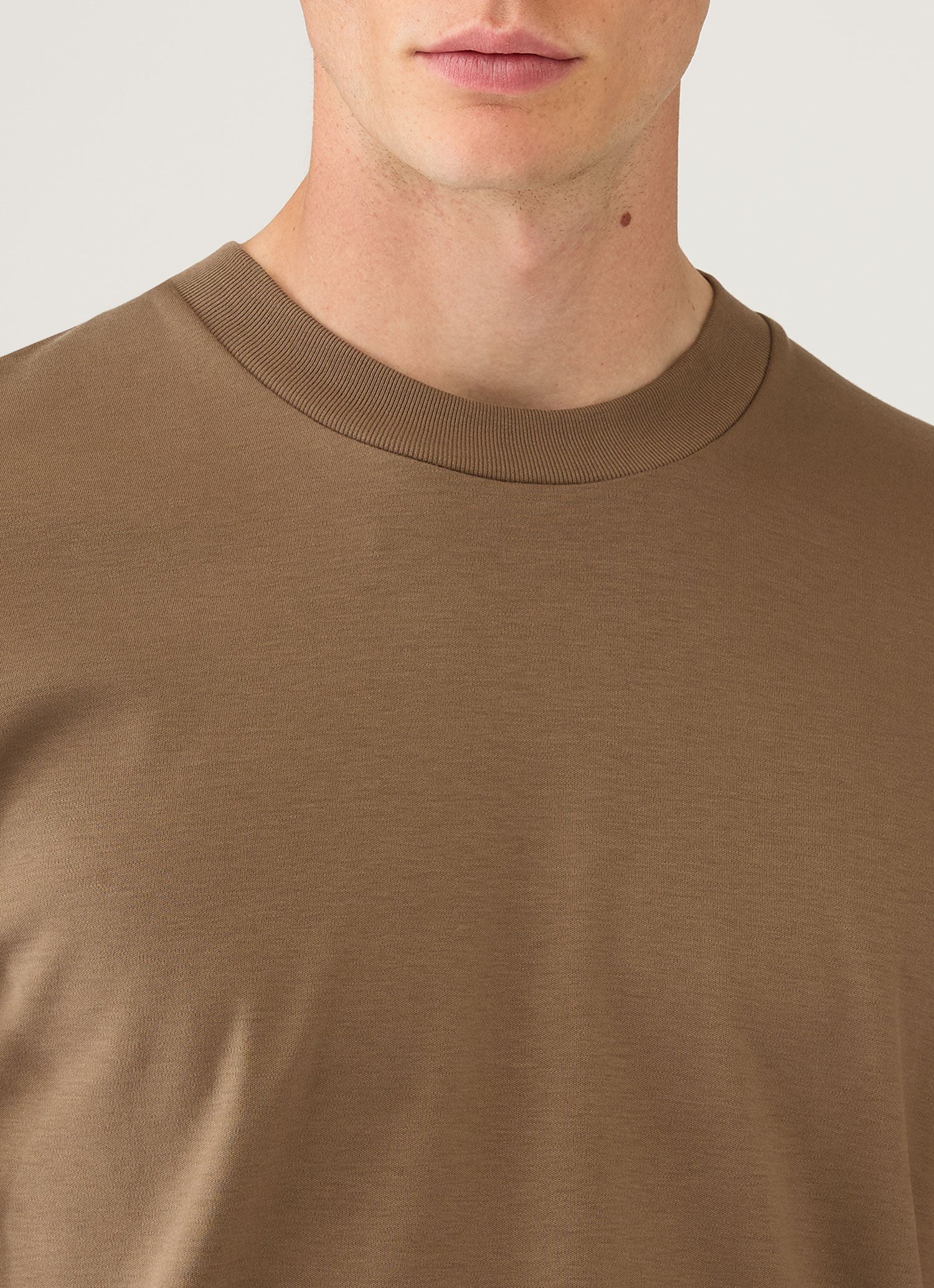 Men's Relaxed Fit Heavyweight T-shirt in Dark Cedar - Image 6