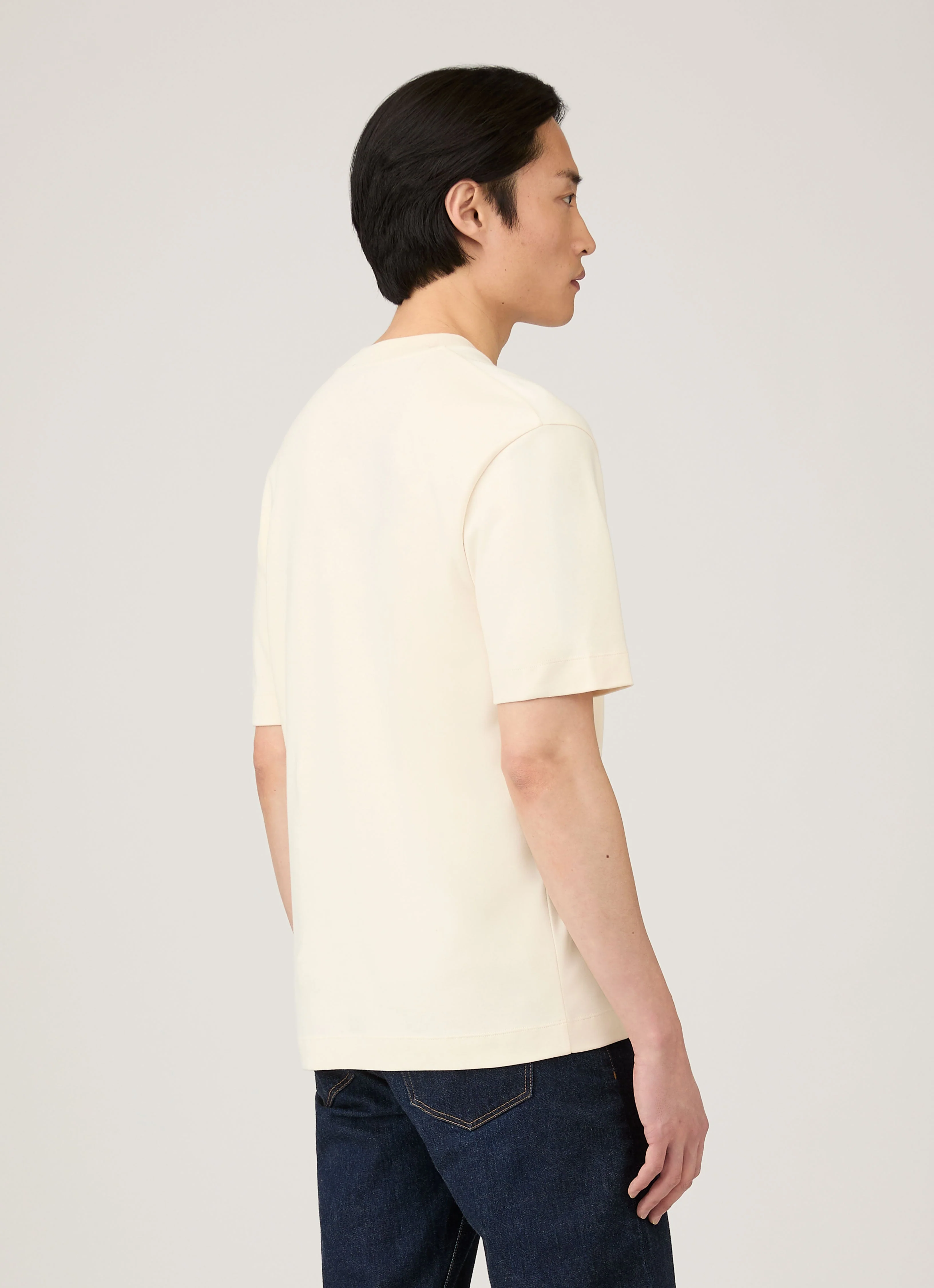 Men's Relaxed Fit Heavyweight T-shirt in Undyed - Image 5