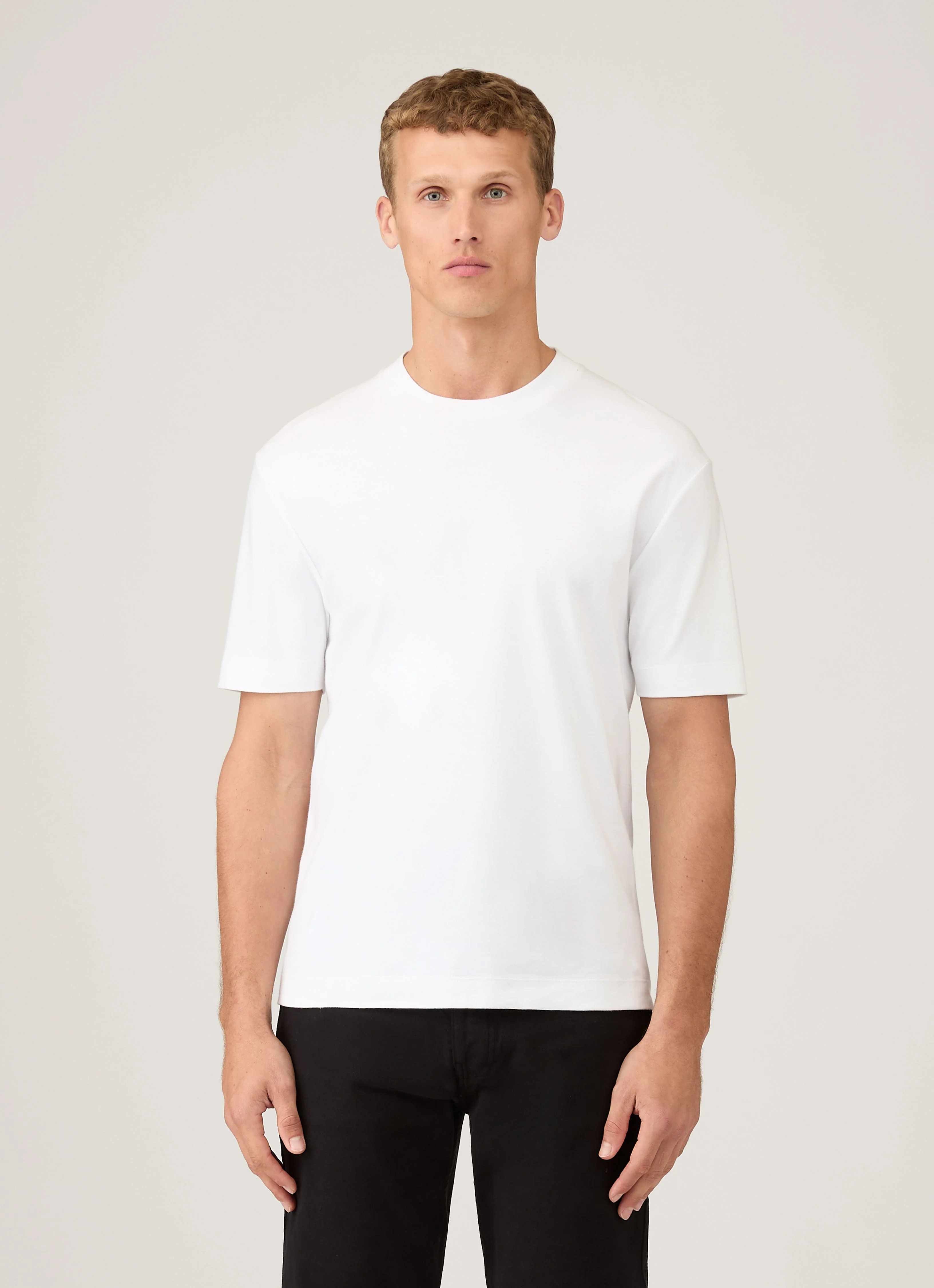 Men's Relaxed Fit Heavyweight T-shirt in White - Image 2