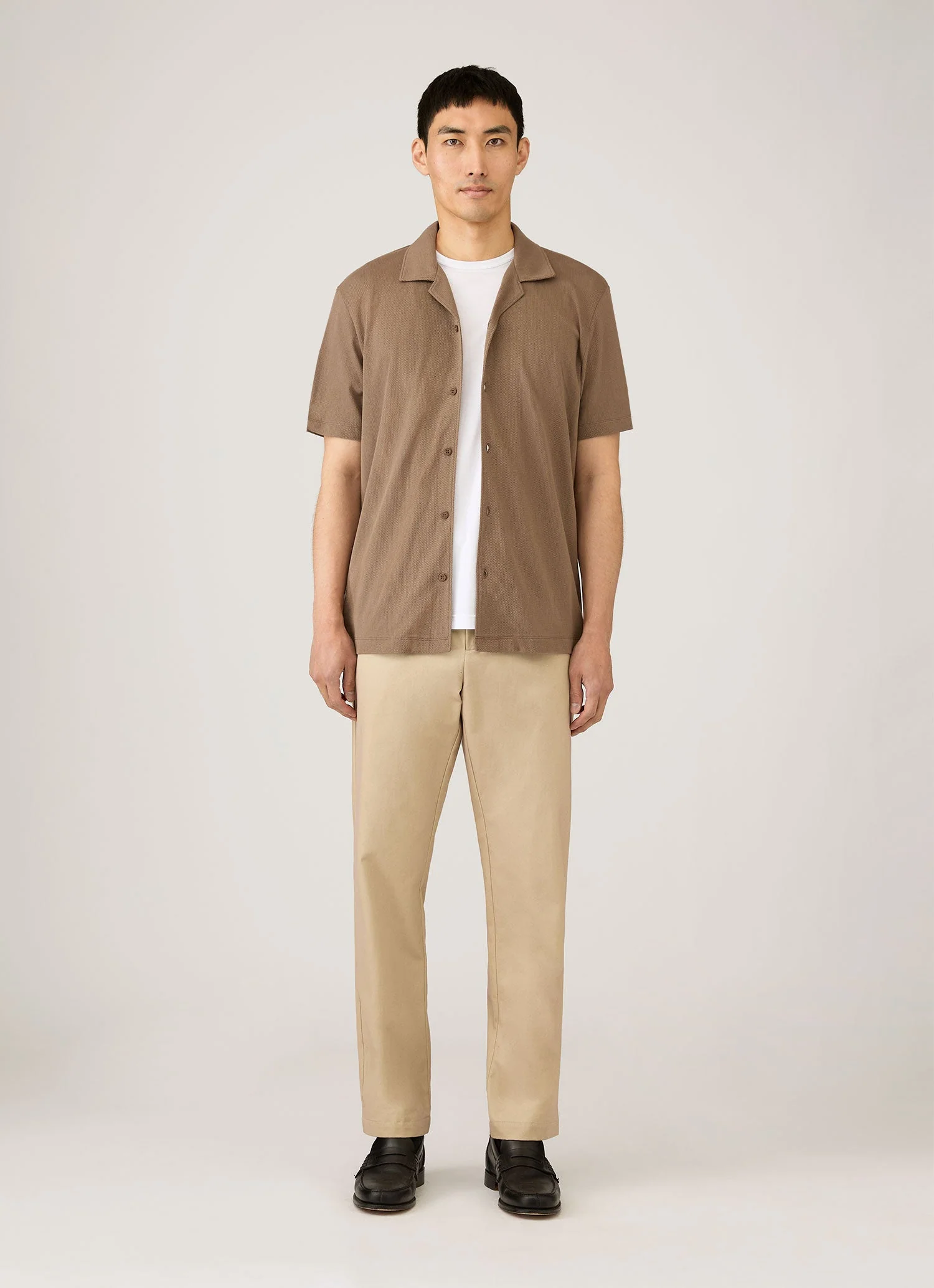 Men's Riviera Camp Collar Shirt in Dark Cedar - Image 3