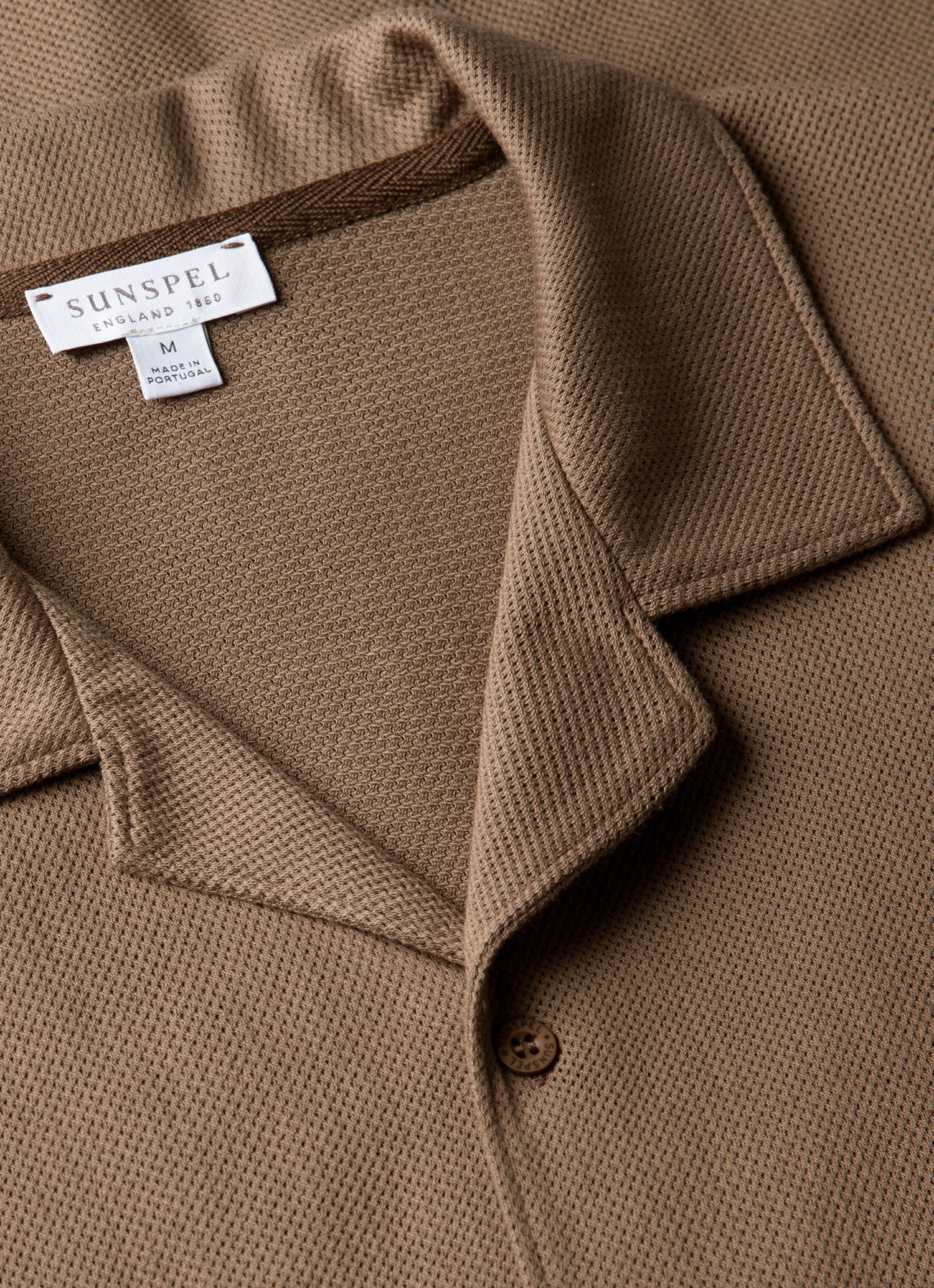 Men's Riviera Camp Collar Shirt in Dark Cedar - Image 4