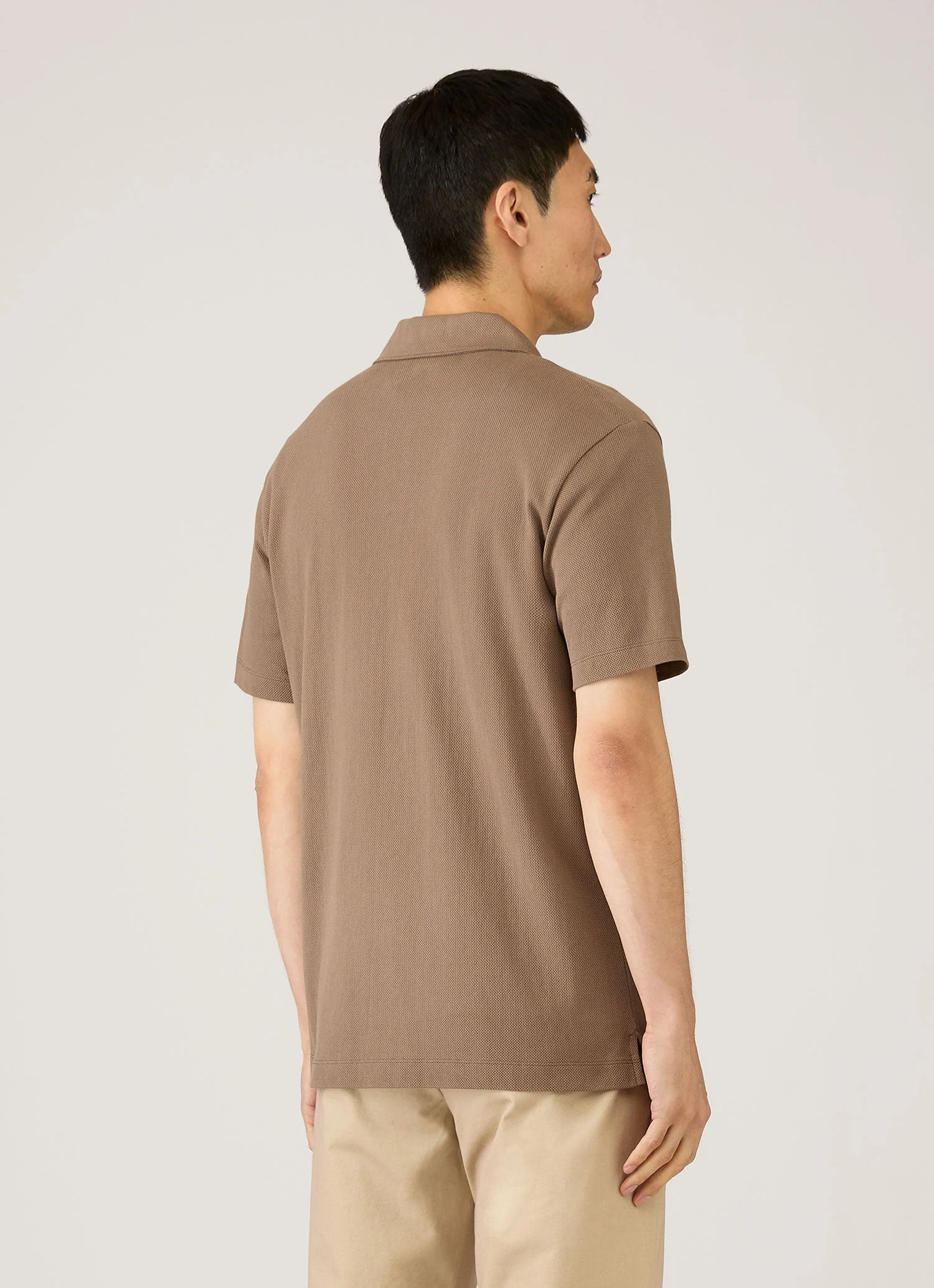 Men's Riviera Camp Collar Shirt in Dark Cedar - Image 5